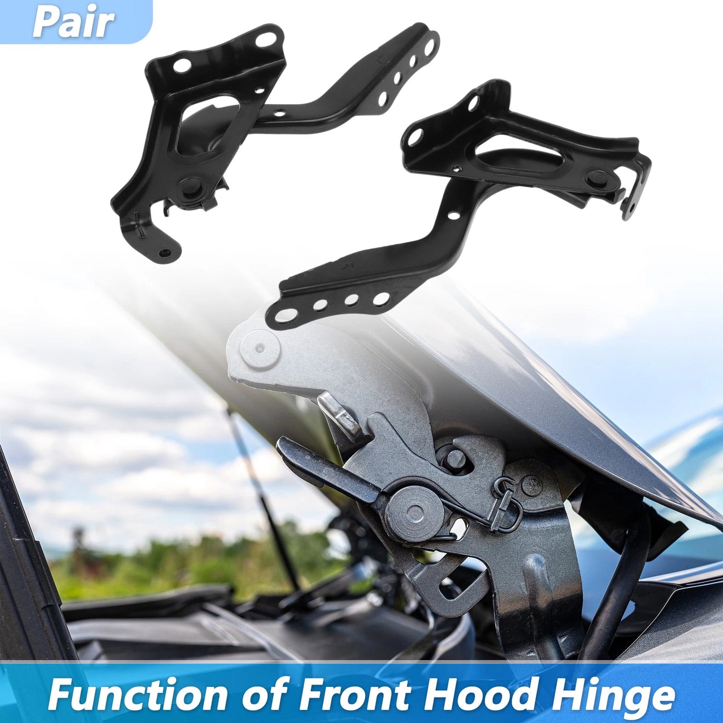 Front Hood Hinge for Toyota RAV4 (2019–2023) No. 5341042140, 5342042140 LH RH
