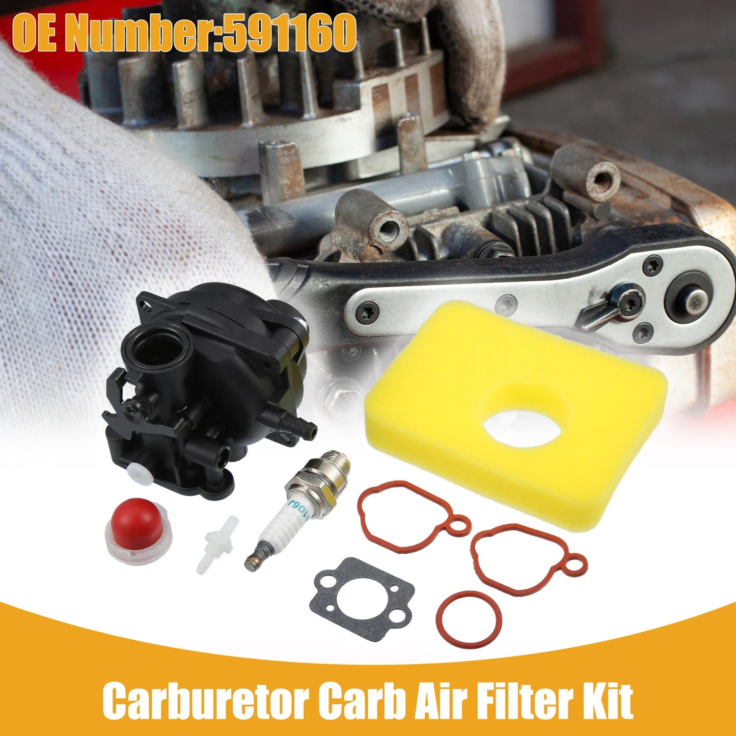 Set of 1 Carburetor Kit No.591160 for Motorbike Engine 300E 450E 500E 550EX