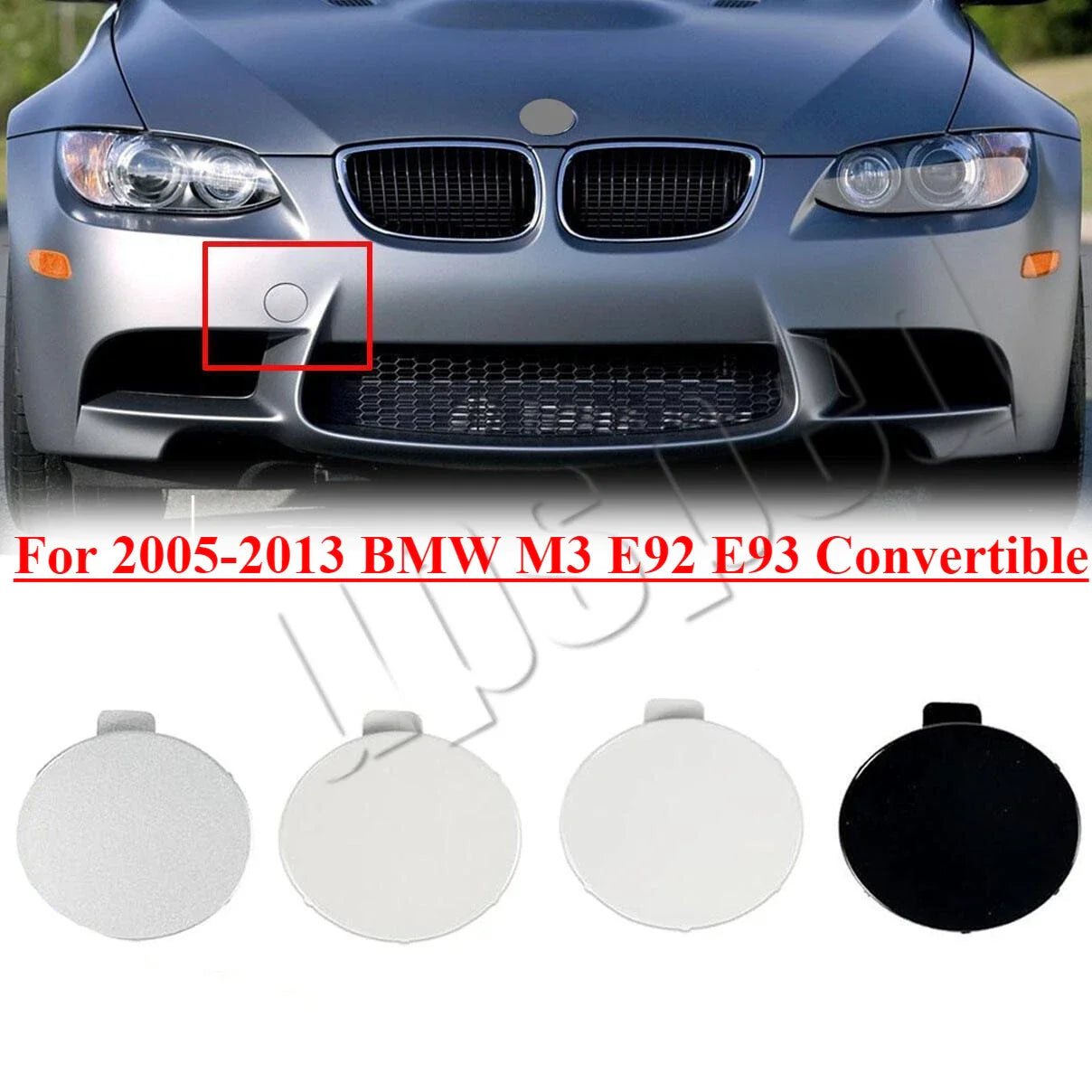 Front Bumper Tow Hook Eye Cover Cap for BMW M3 (2005–2013)