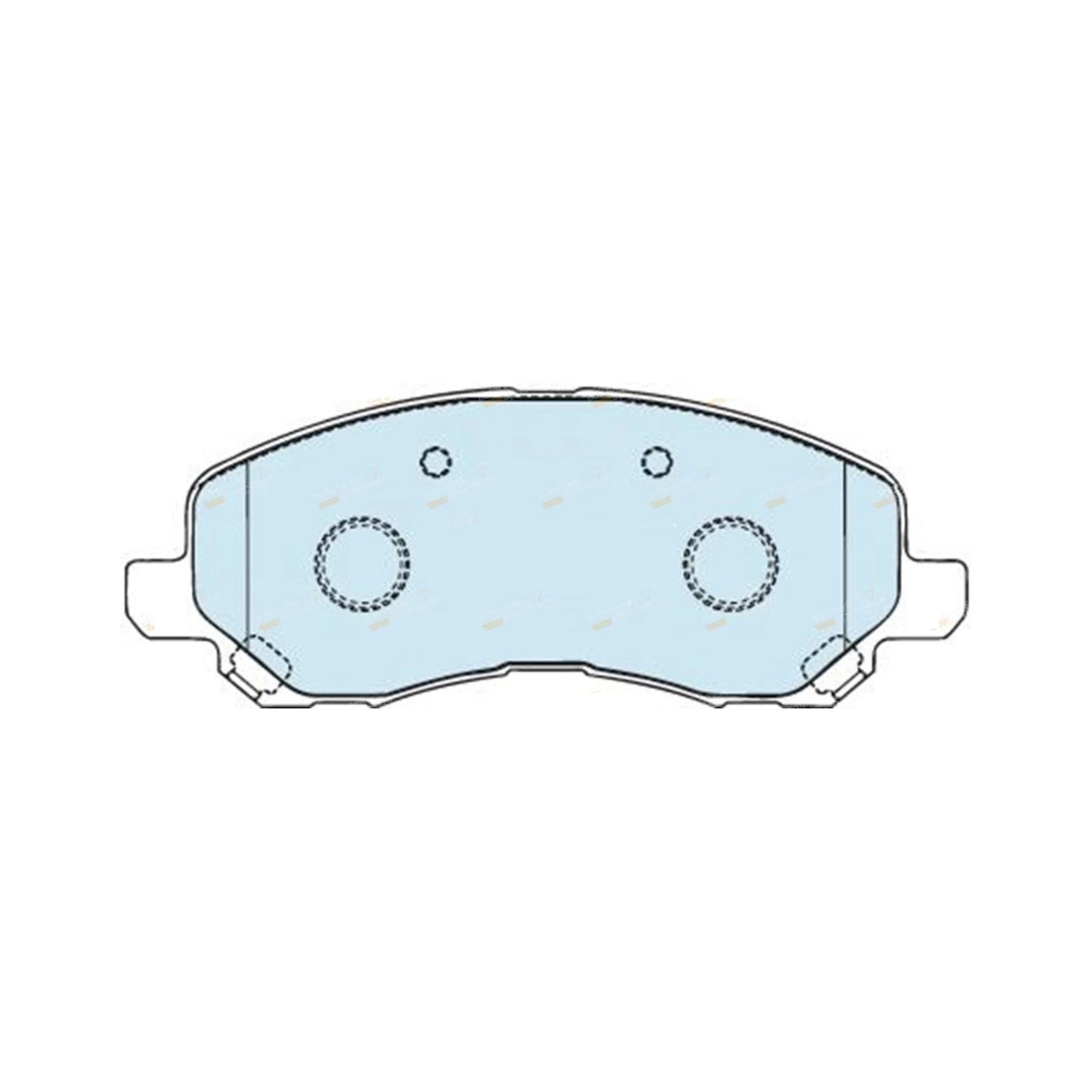 Set of 4 Front Disc Brake Pads for Mitsubishi Lancer (2002–2010)