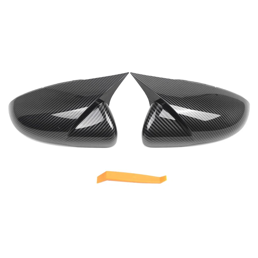 Carbon Fiber Black Side Mirror Cover Caps for VW Golf MK6 (2009-2013)