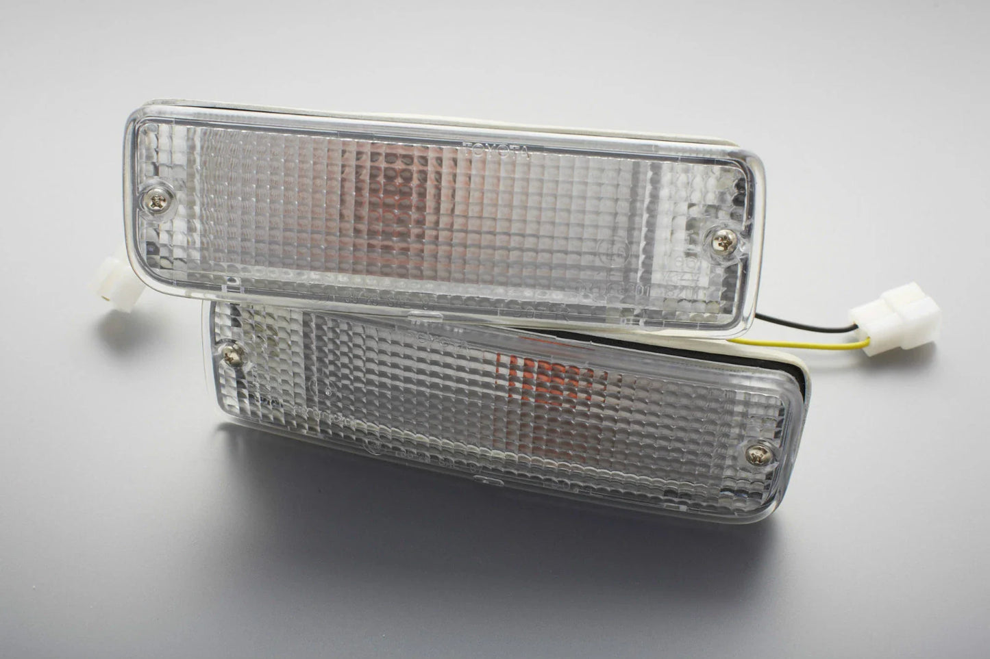Clear Bumper Bar Indicator Turn Signal Lights for 88-97 Toyota Hilux