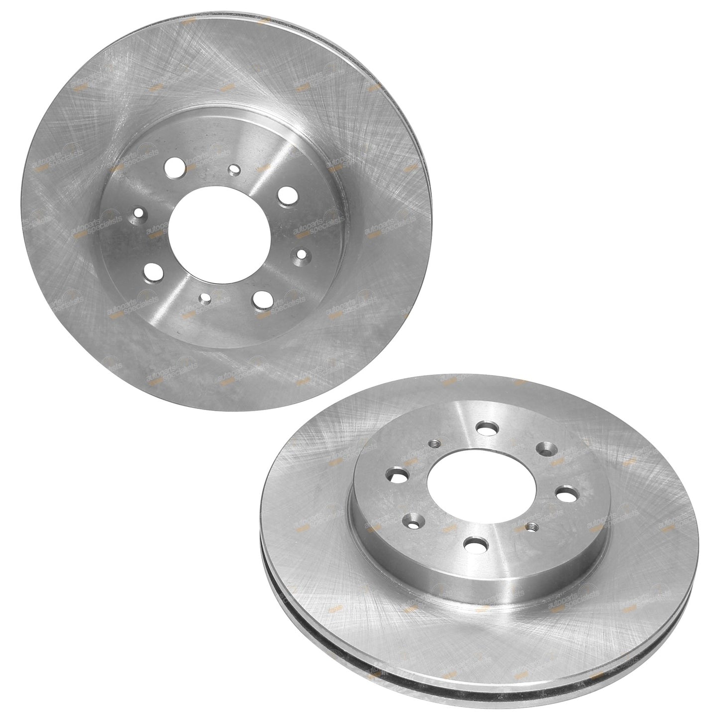 2x Front Disc Brake Rotors for Honda Jazz (2002–2008)