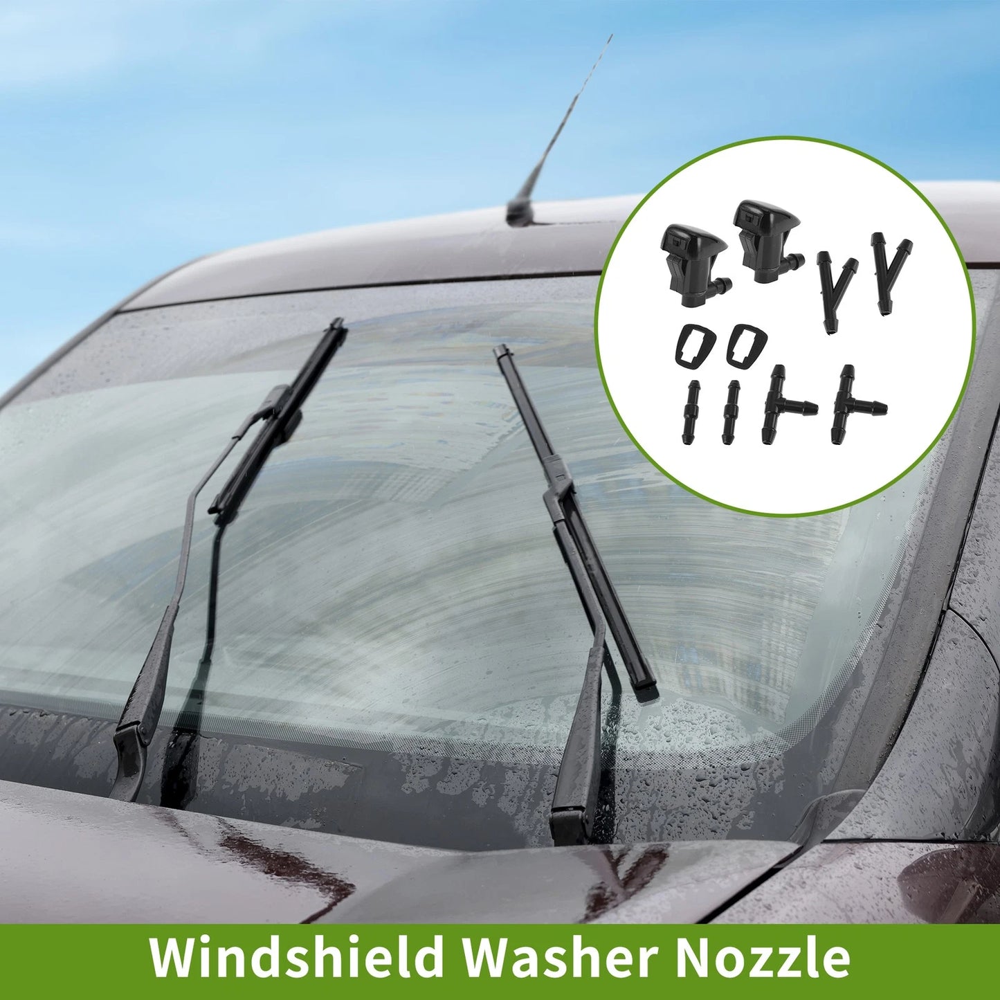 Windshield Washer Nozzle Set for Jeep (No. 55372143AB)