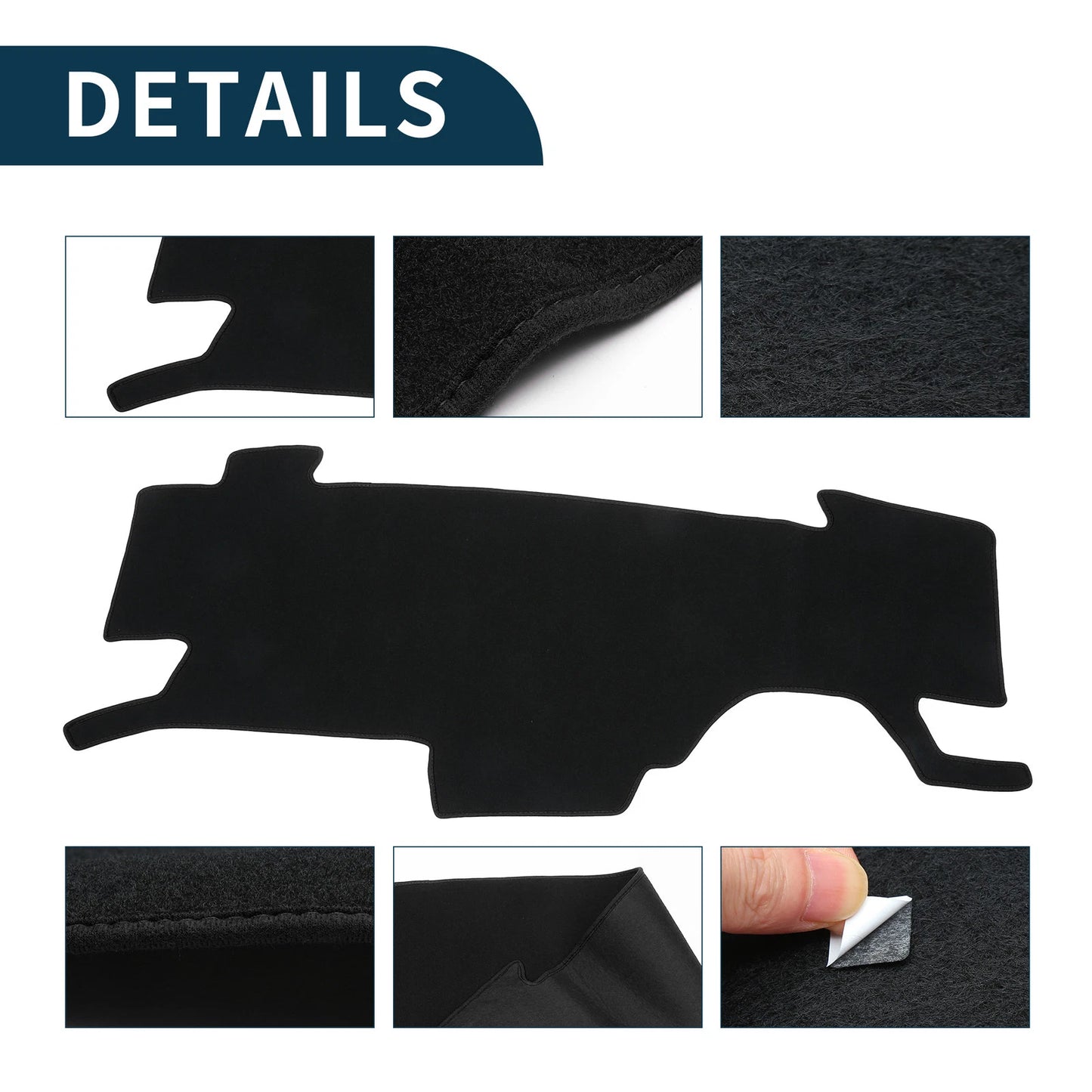 Dashboard Dash Cover Mat for Nissan Note e-Power E13 (2020–2024) Black Set of 1