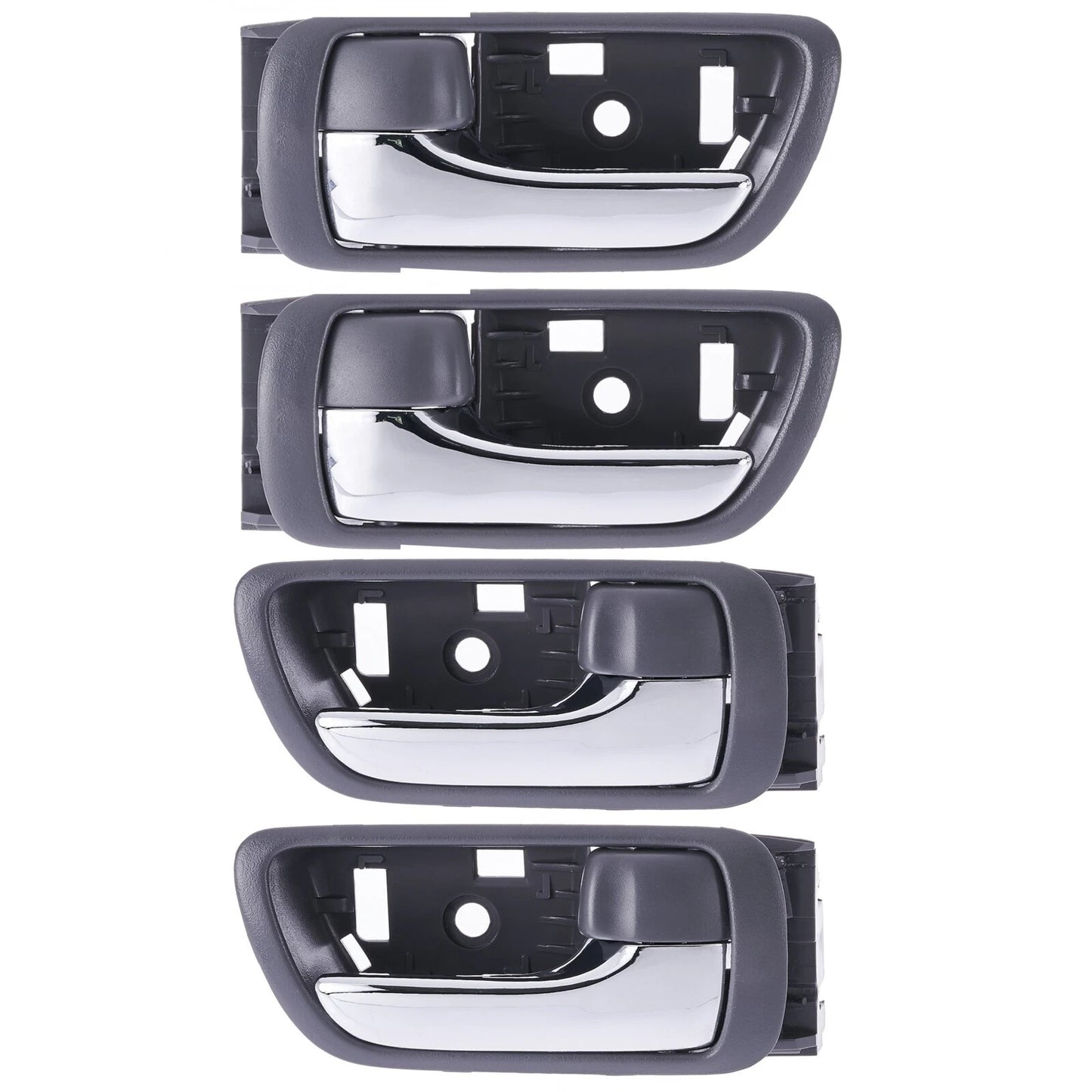 Set of 4 Chrome Inner Door Handles for Toyota Camry (2002–2006)