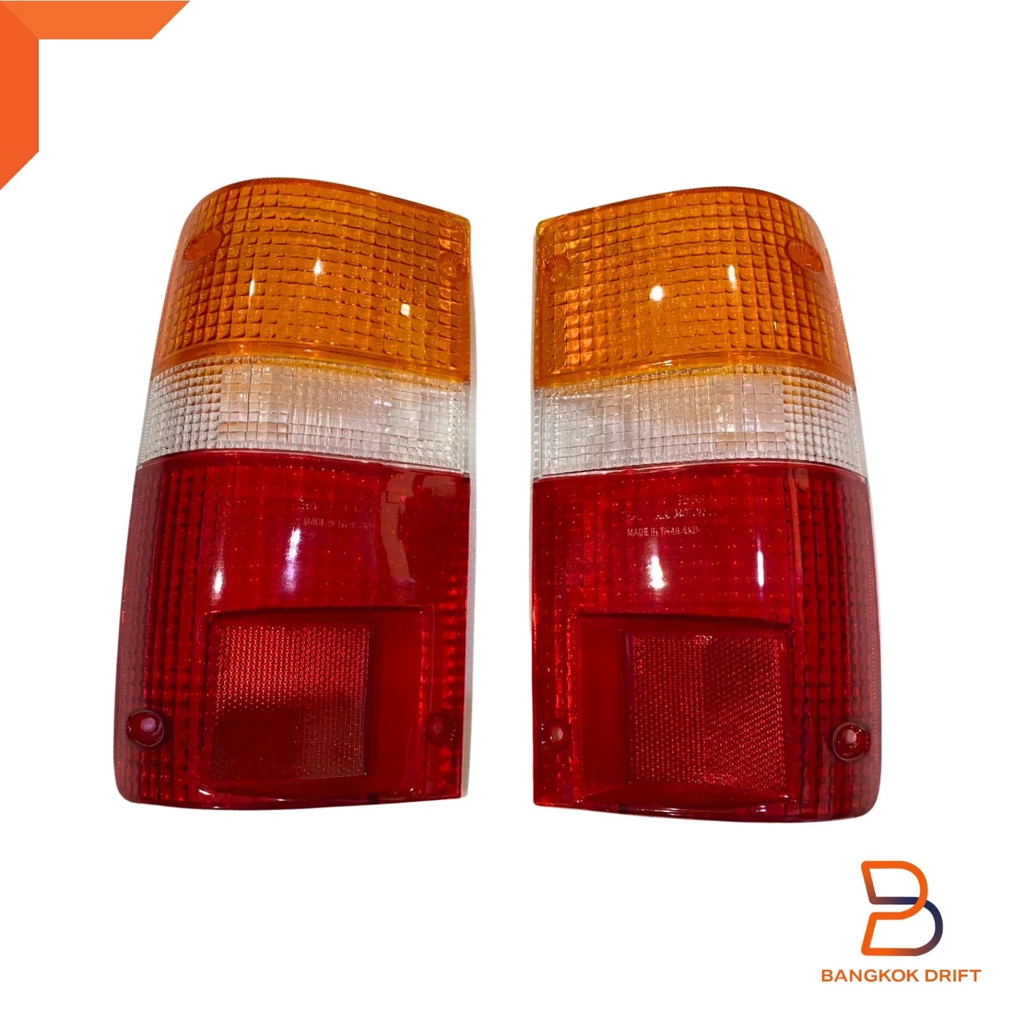 Amber Lens Pair for Tail Lamp Rear Light Toyota Hilux Ute (88-96)