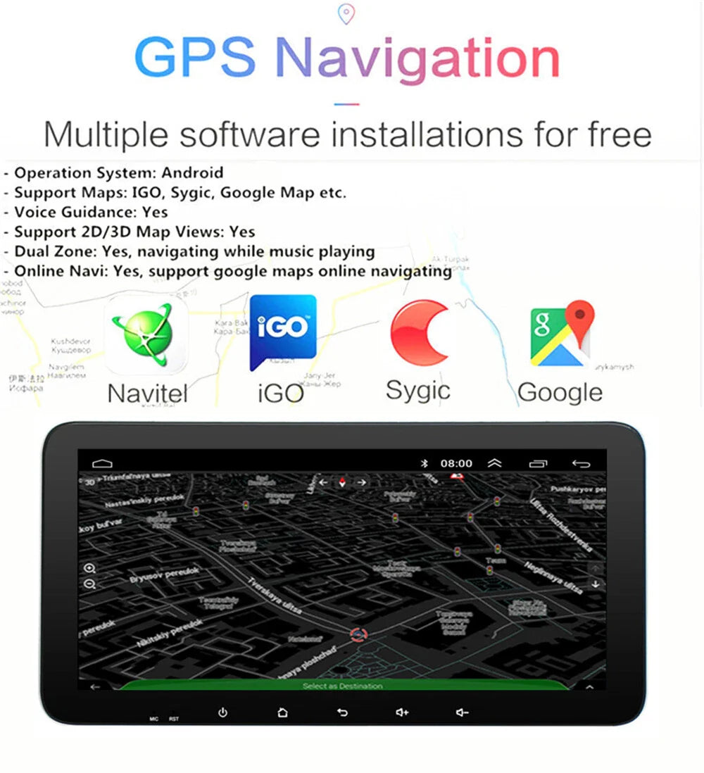 10.33'' Car Stereo GPS Navigation for BMW E38 E39 E53 M5 X5 (1995-2006)