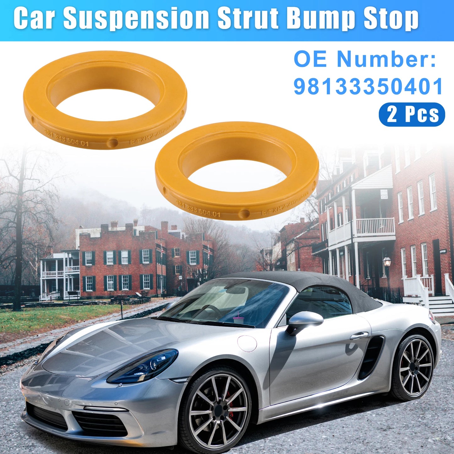 2 Pcs Rear Suspension Bump Stop for Porsche Boxster (2013–2016) No. 98133350401