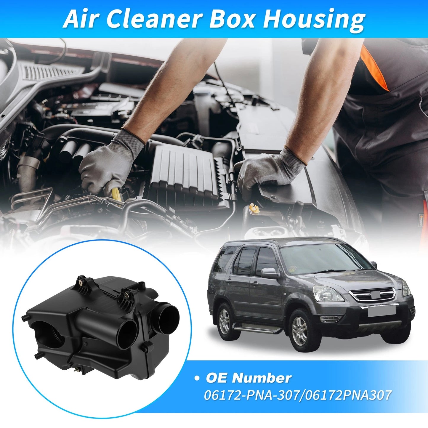 Engine Air Cleaner Filter Box Housing for Honda CR-V 2.4L (2002–2004) 06172-PNA-307
