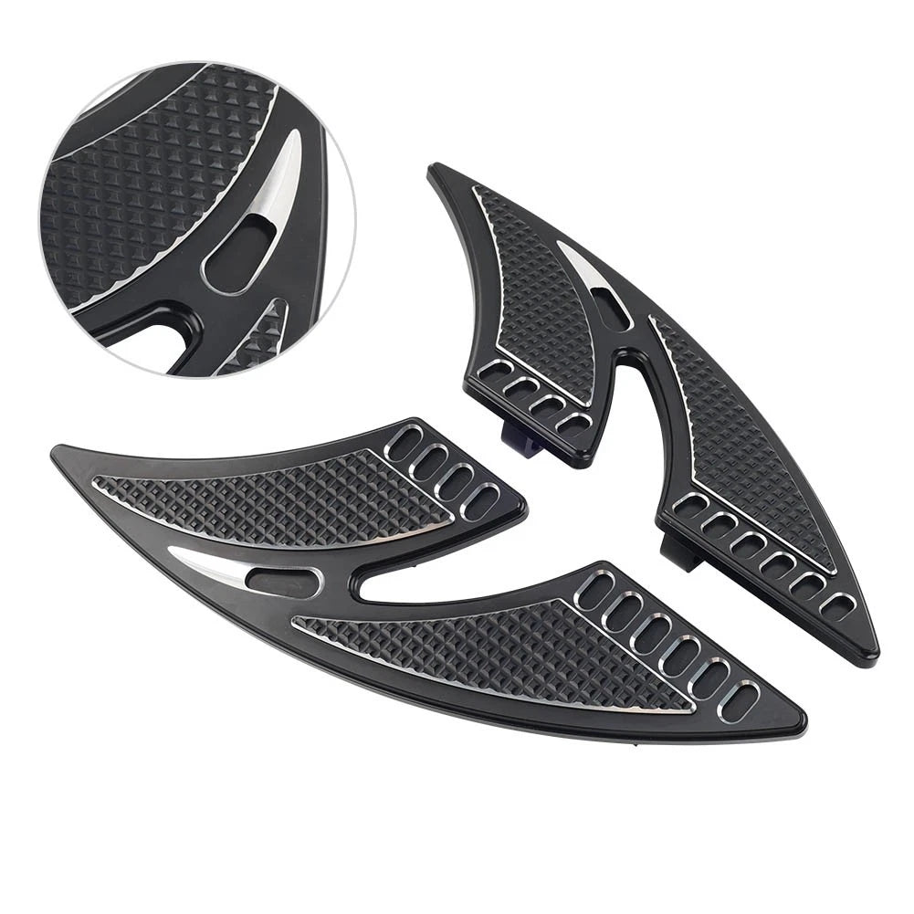 1 Pair Cut Rear Floorboards Footpegs for Harley Touring (1993–Present)