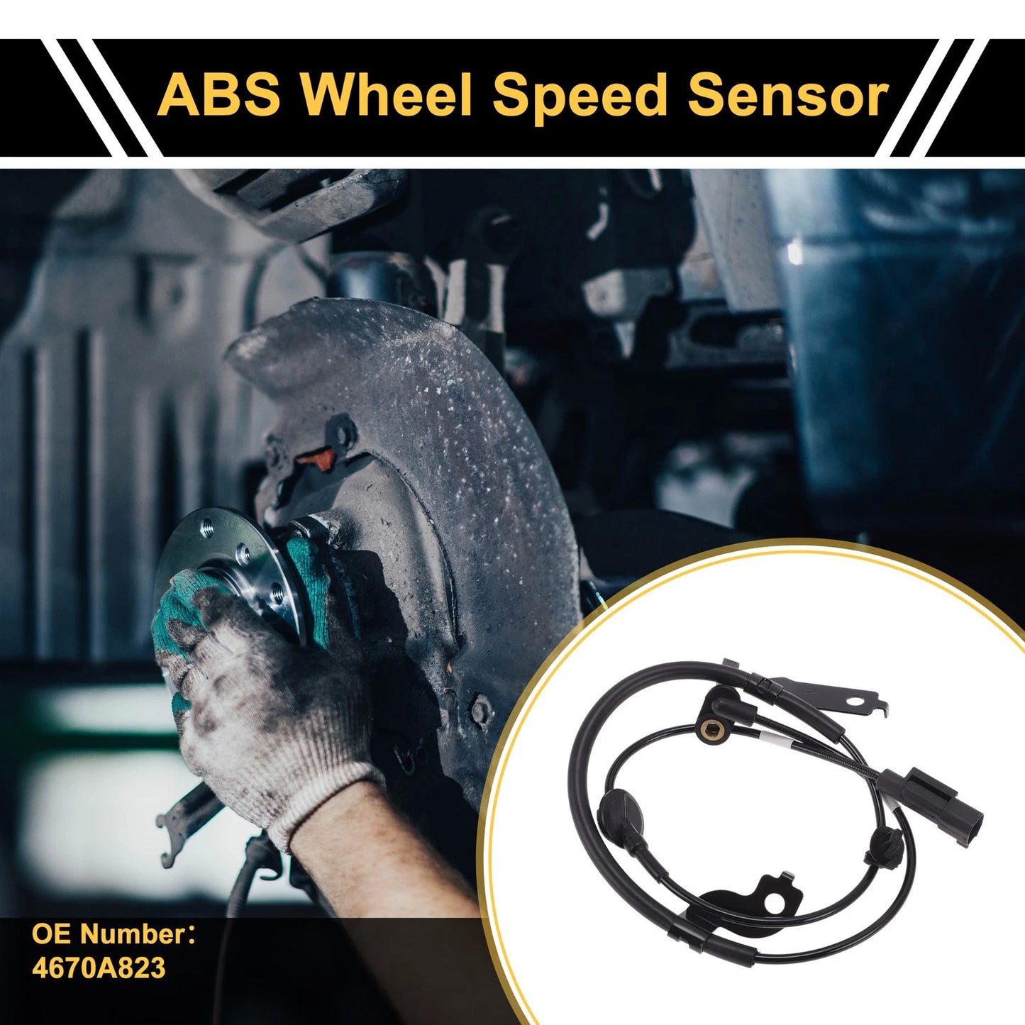 ABS Wheel Speed Sensor No. 4670A823 for Mitsubishi Outlander (2010–2015)