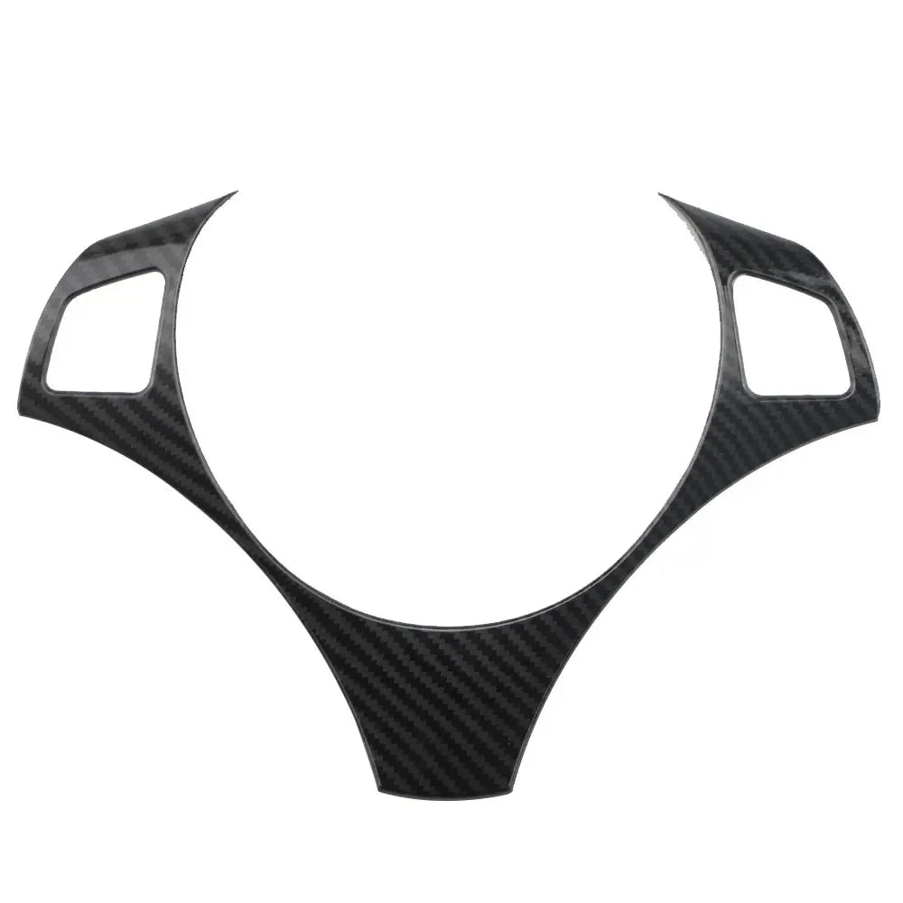 Carbon Style Steering Wheel Trim Cover for BMW E90/91 3-Series (2005–2012)