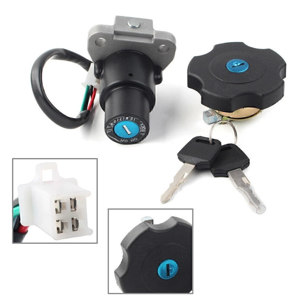 Ignition Switch & Fuel Gas Cap Key Set for Yamaha XT600 TW200 XT225 (1980–2023)