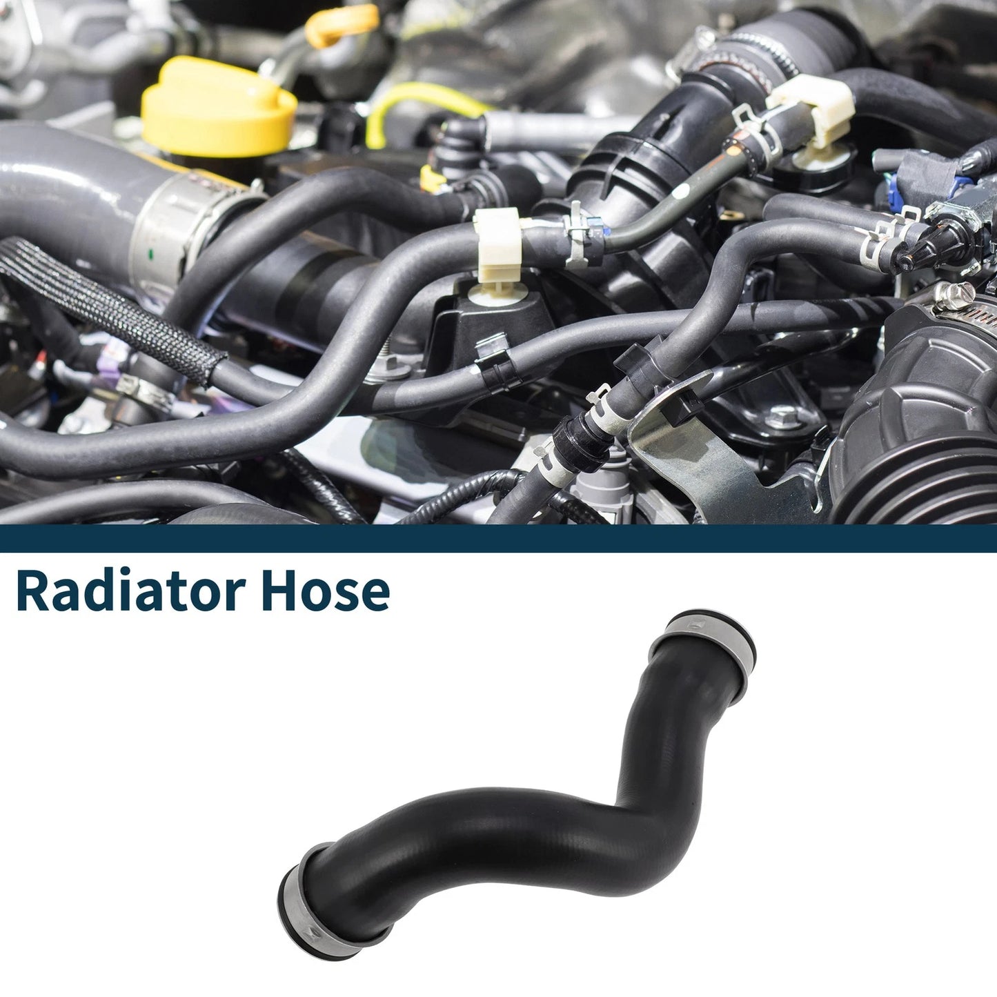 Radiator Hose for Volkswagen Transporter T5 (2003–2009) No. 7H0145980G Rubber
