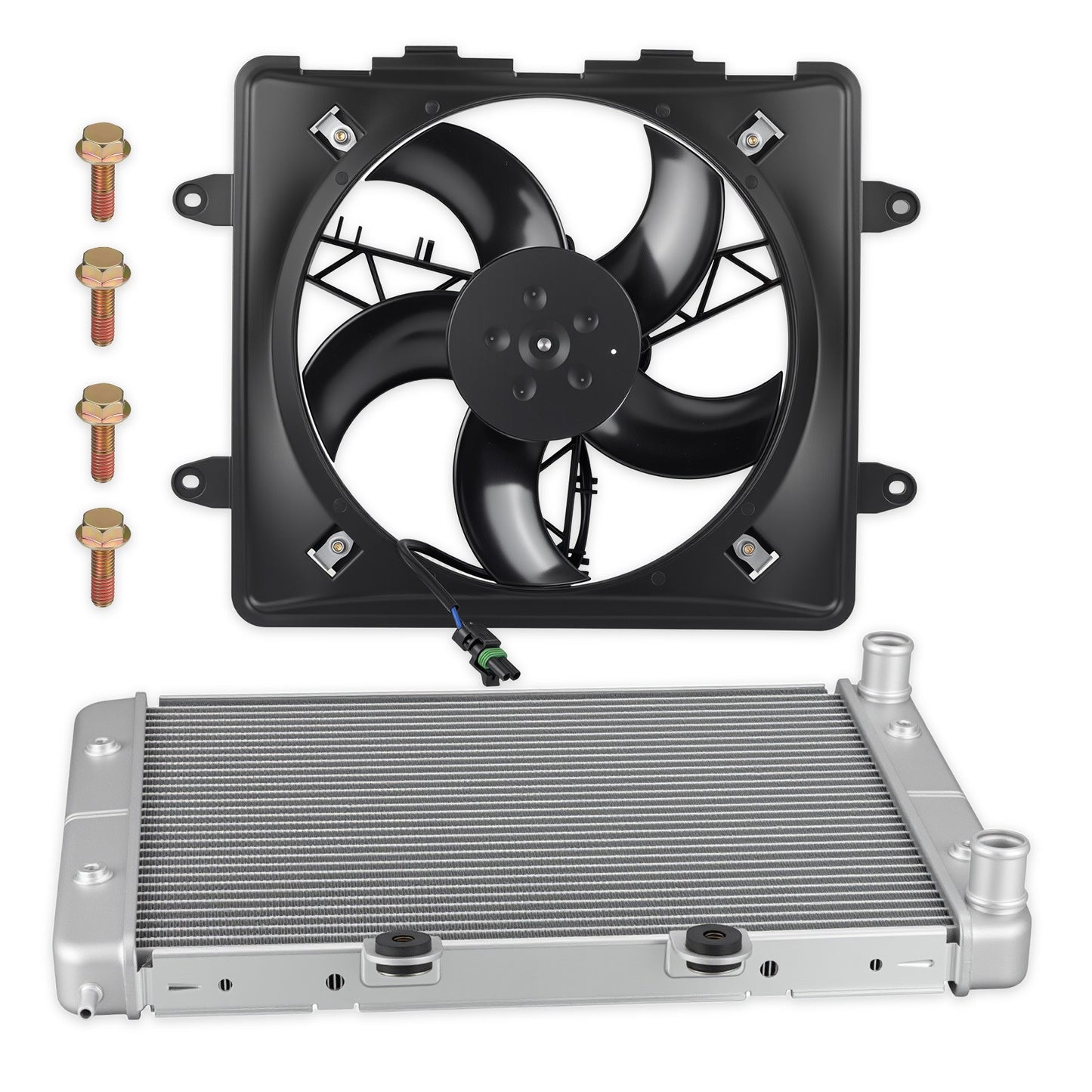 Radiator with Cooling Fan for Polaris Sportsman 800/X2 800 EFI (2004–2014)
