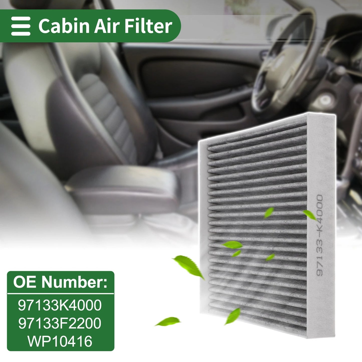 Cabin Air Filter No.97133K4000 for Hyundai Ioniq (AE) (2016–2020)