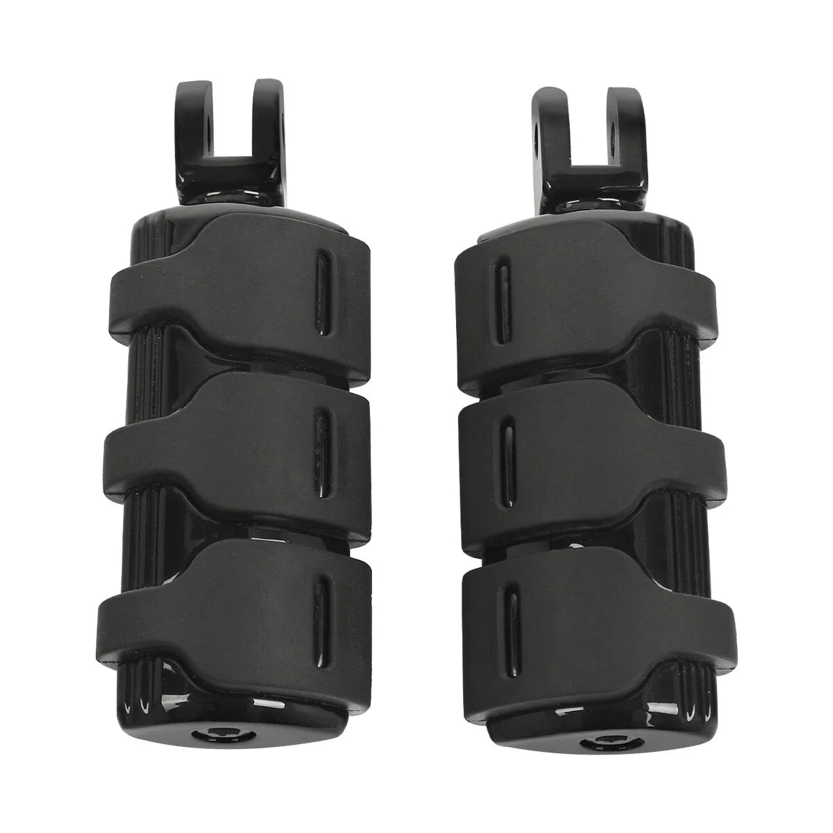Black Front Rider Driver Footpeg Pegs for Harley Softail Low Rider (2018-2025)