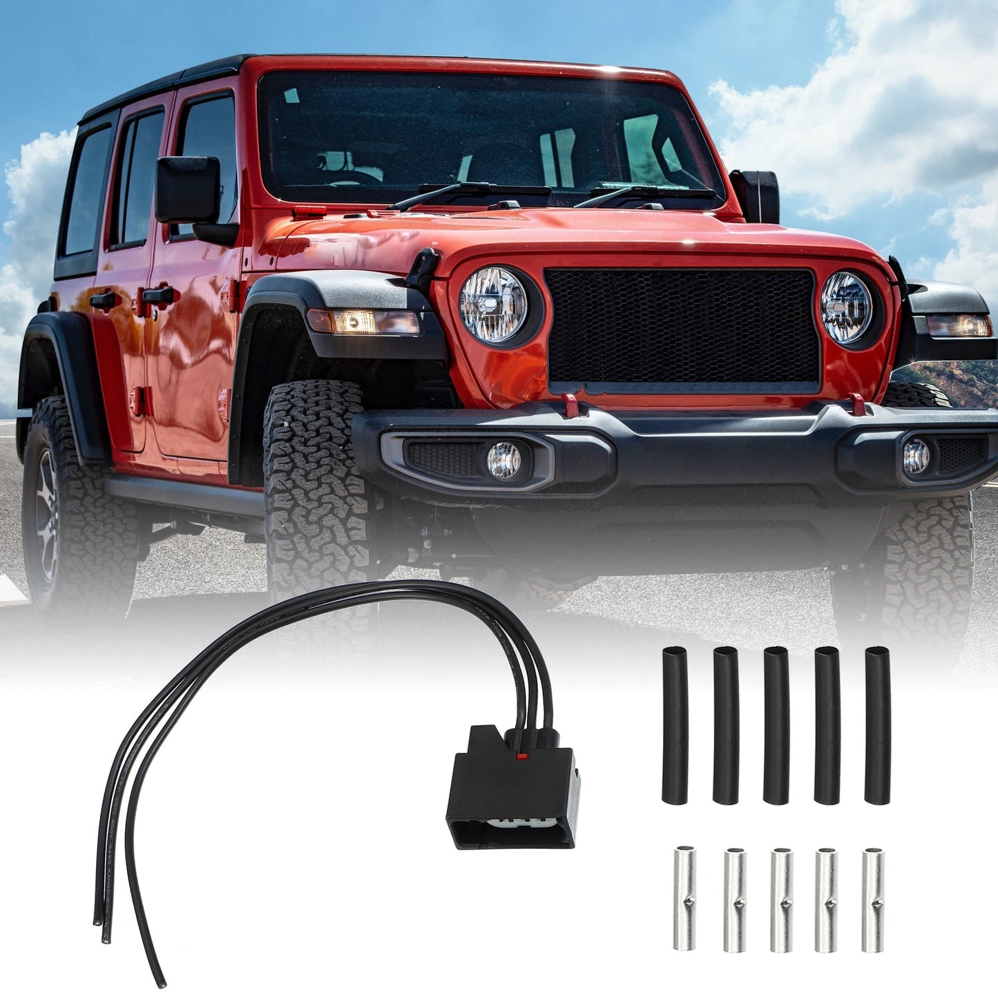 Set of 1 Front Turn Signal Light Connector for Jeep (68065016AB)
