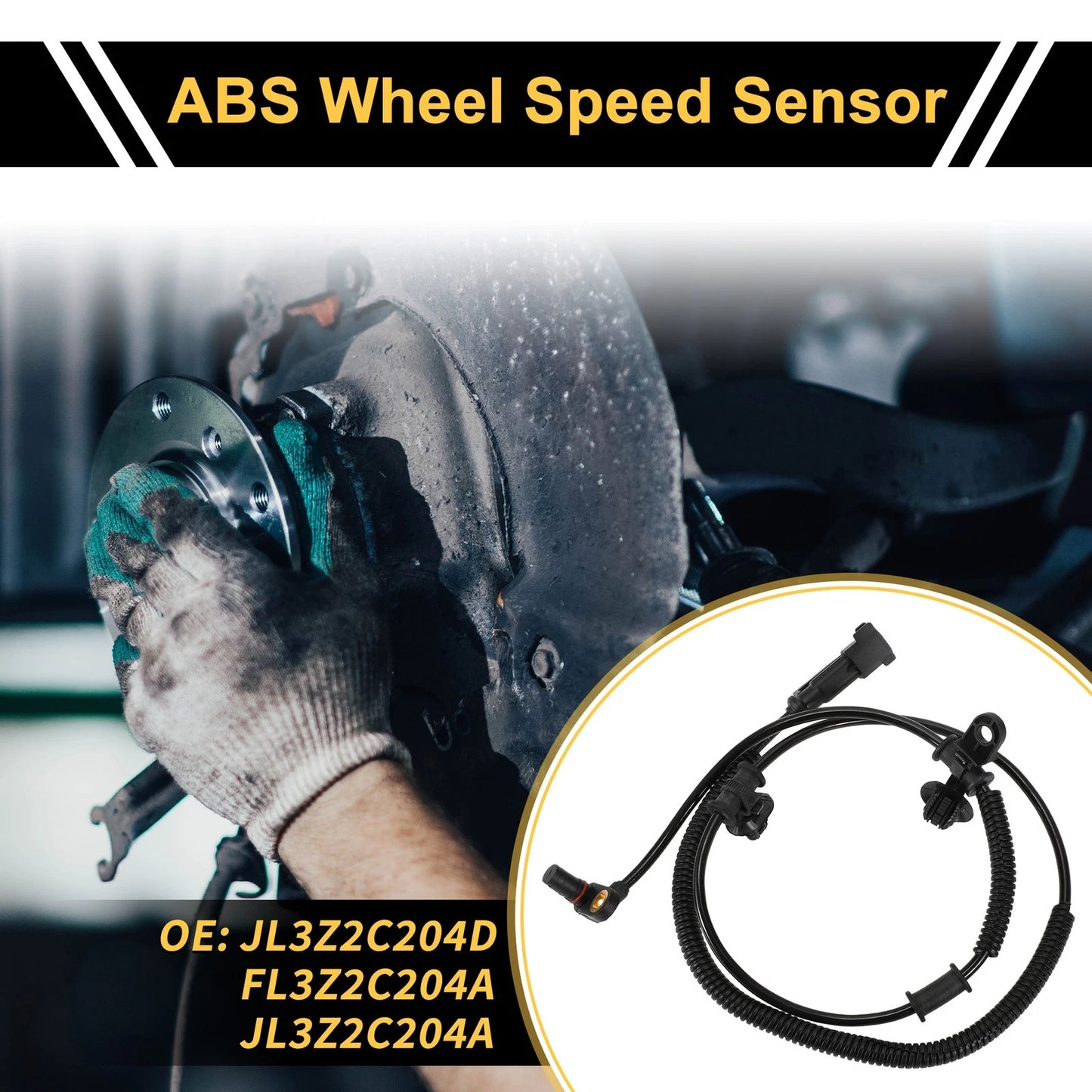 ABS Wheel Speed Sensor JL3Z2C204D for Ford F-150 (2015–2020) Front Left Right