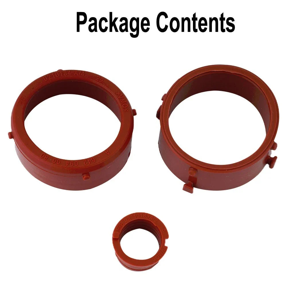 3pcs TURBO INTAKE SEAL INLET SEAL BREATHER SEAL for MERCEDES OM642