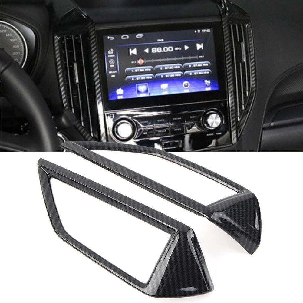 Front Middle Air Vent Cover Trim for Subaru Forester (2019–2022) Carbon Fiber