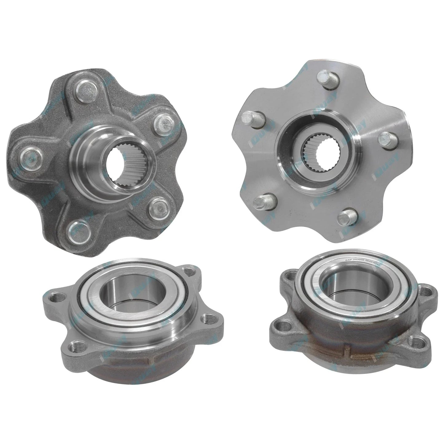2 x Rear Wheel Bearing Hub & Bearing Kits for Nissan 350Z Z33 2002~2009