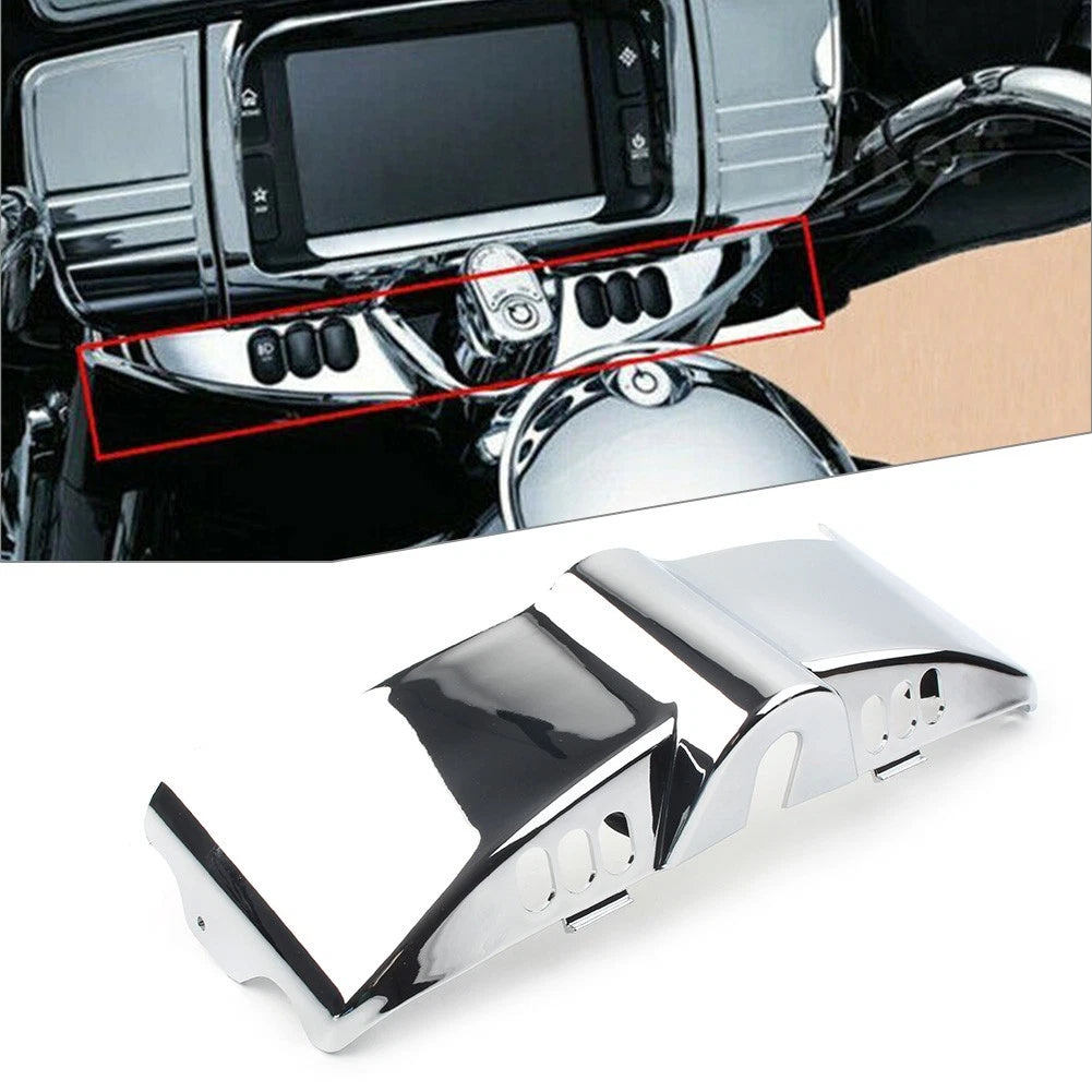 Chrome Fairing Switch Panel Dash Accent Cover for Harley Electra Glide