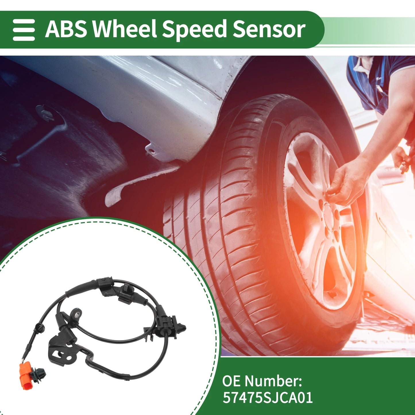 ABS Wheel Speed Sensor No. 57475SJCA01 for Honda Ridgeline (2006–2014)