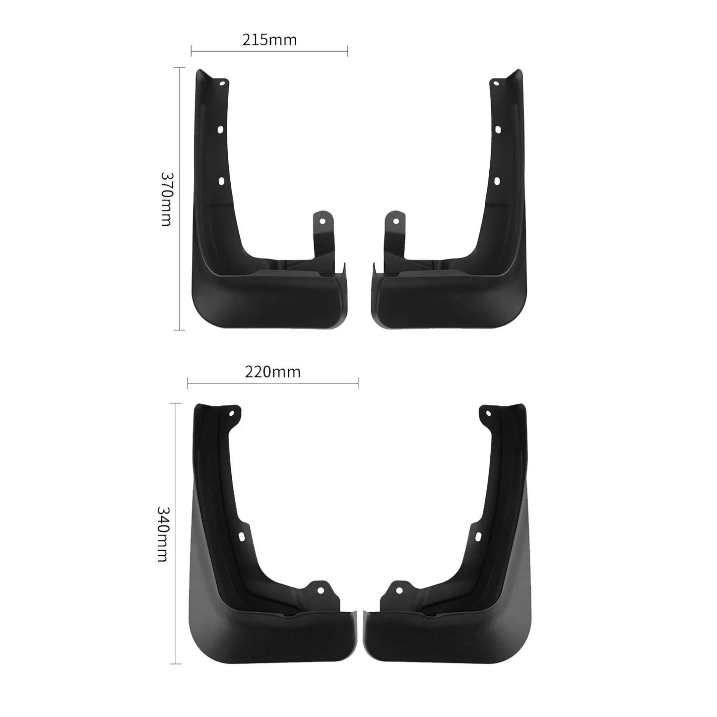 4PCS Front Rear Mud Guards Flaps Splash Fender for BMW X3 (2025–2026)