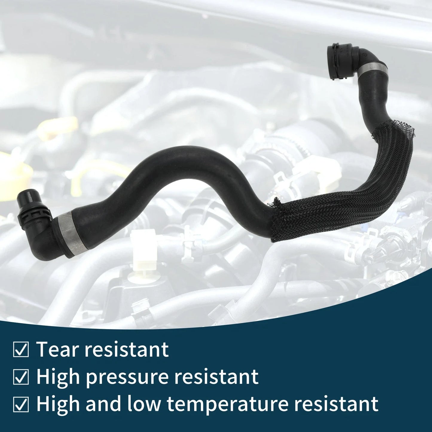 Radiator Hose & Heater Hose for BMW X5 (2013-2013) Black