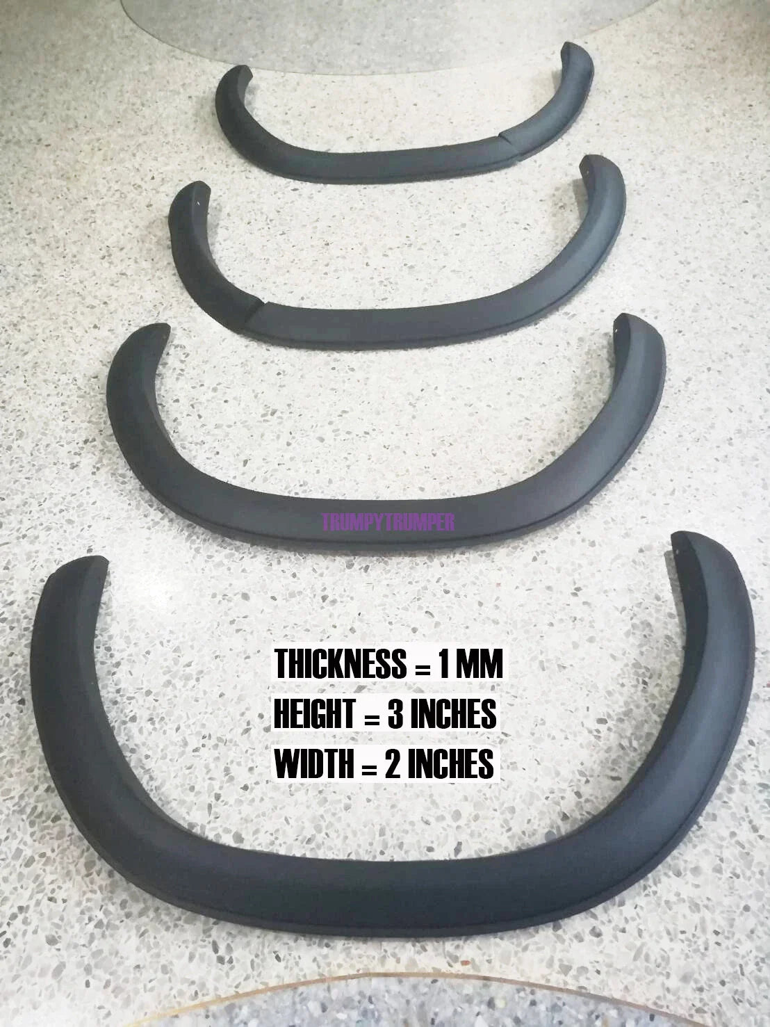3" Slim Fender Flares for Toyota Hilux Widebody SR SR5 Workmate (2018-2020)