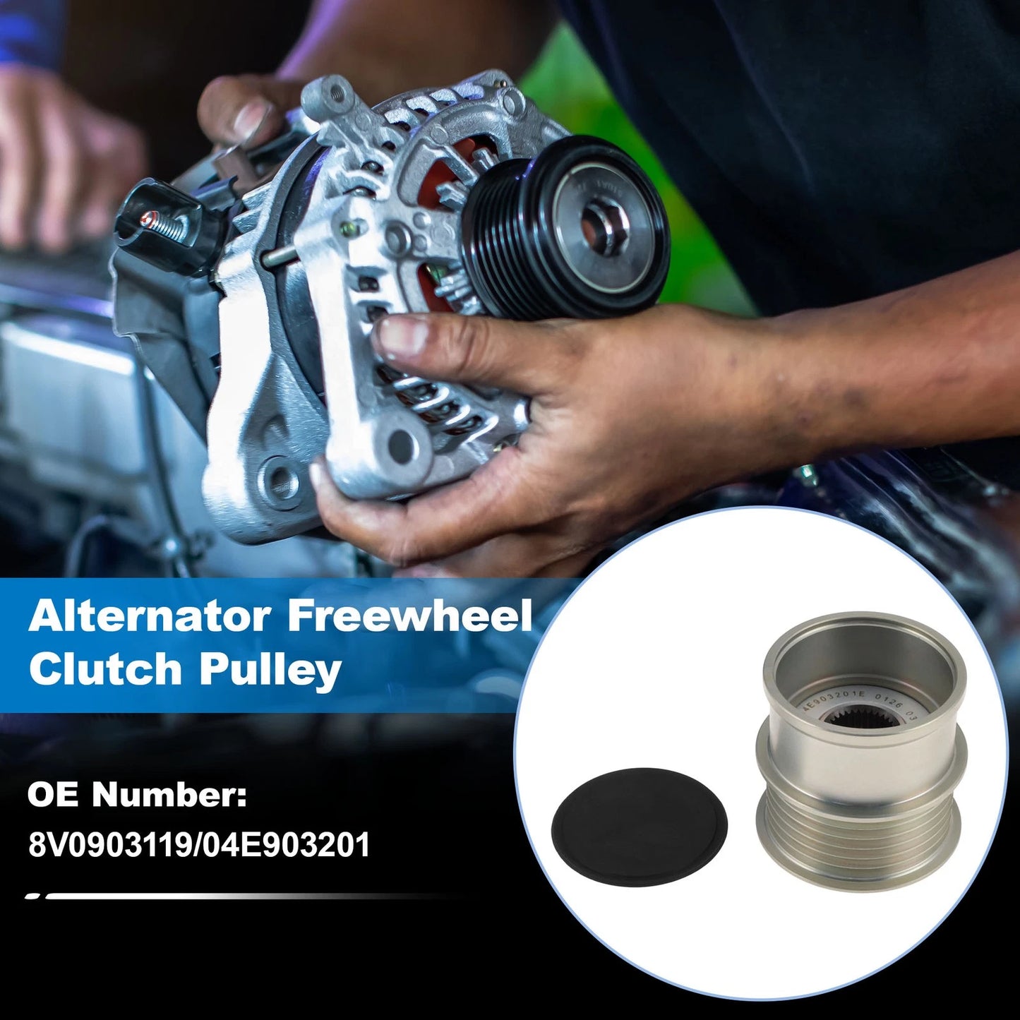 8V0903119 Alternator Freewheel Clutch Pulley for VW Polo GTI (2011–2018)
