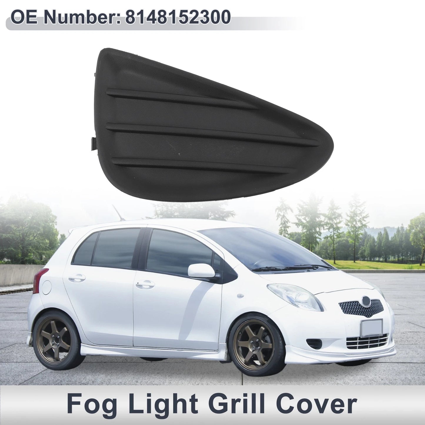 1 Pc Fog Light Grill for Toyota Yaris (2012–2014) No. 8148152300