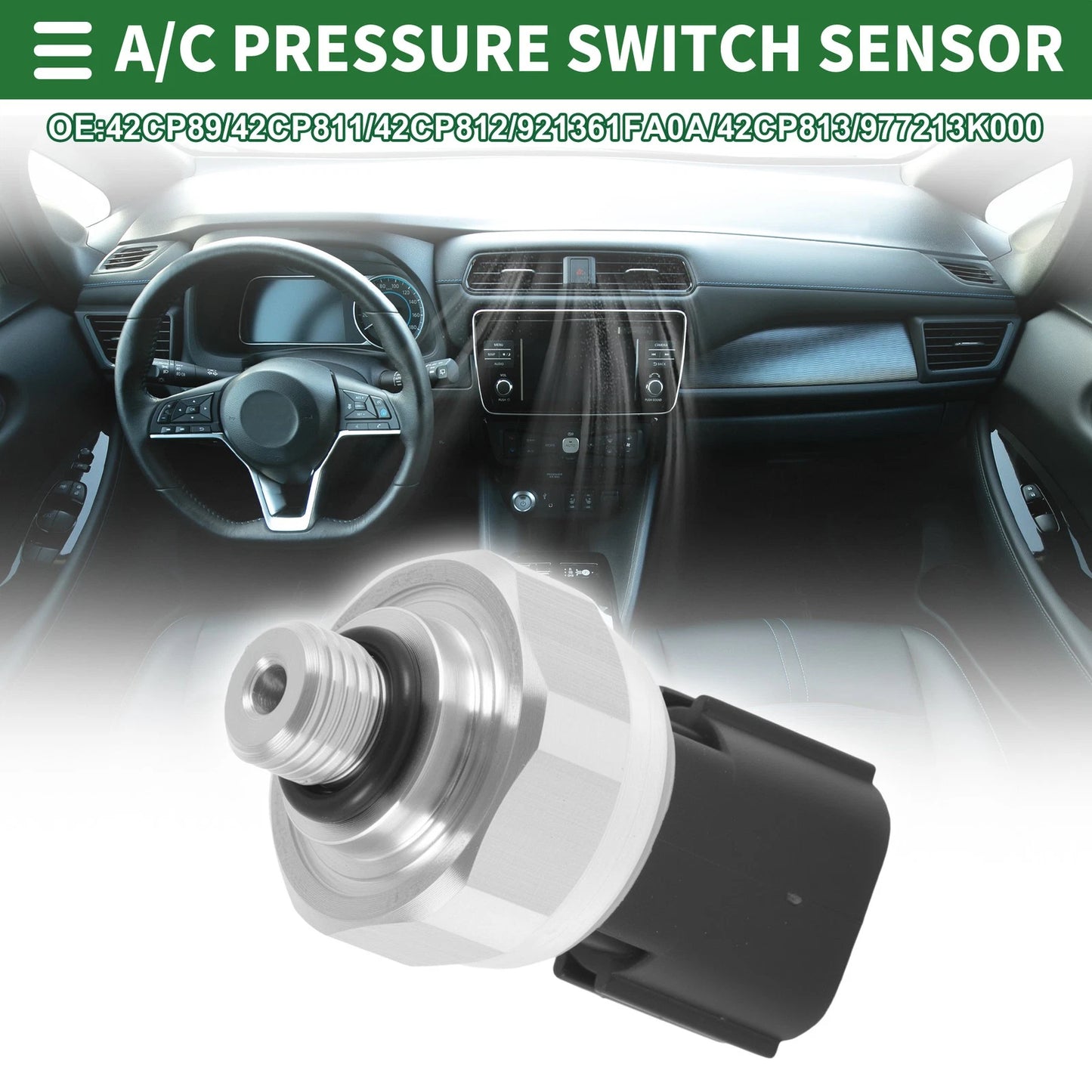 A/C Pressure Switch Sensor for Chevrolet City Express (2015–2018) 42CP89/42CP811