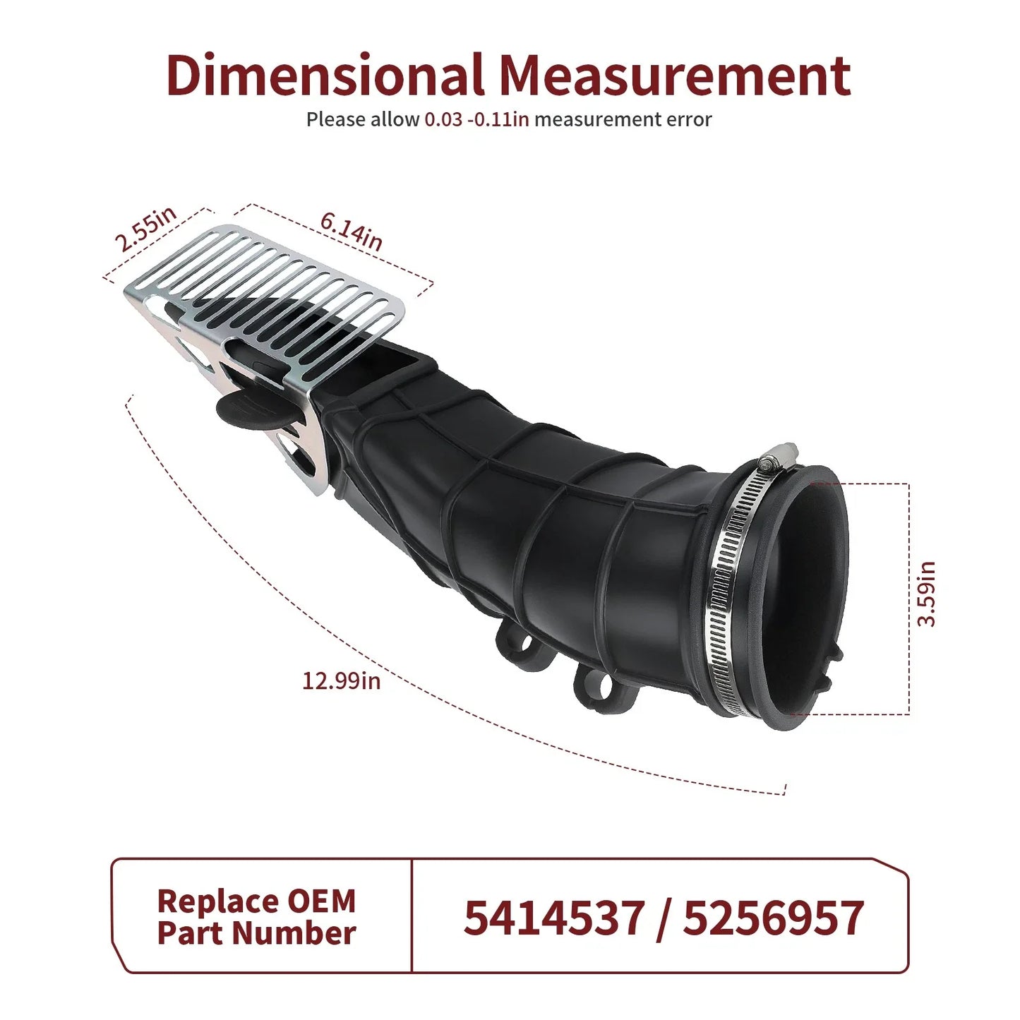 Air Outlet Clutch Hose for Polaris RZR XP 1000 (2014–2023)