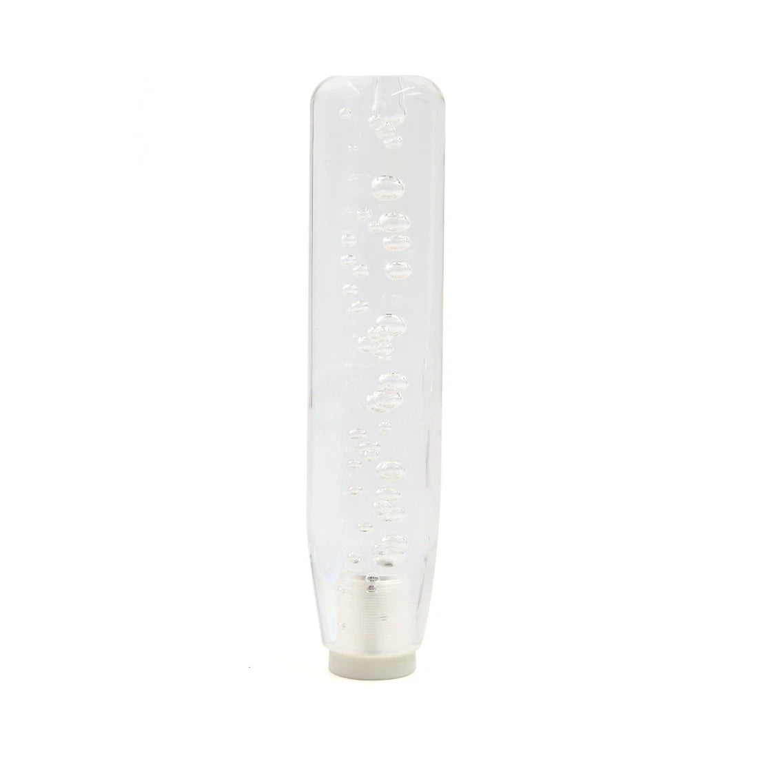 Clear Crystal Red Bubble Gear Shift Knob with 3 Adapters for Car (20cm)