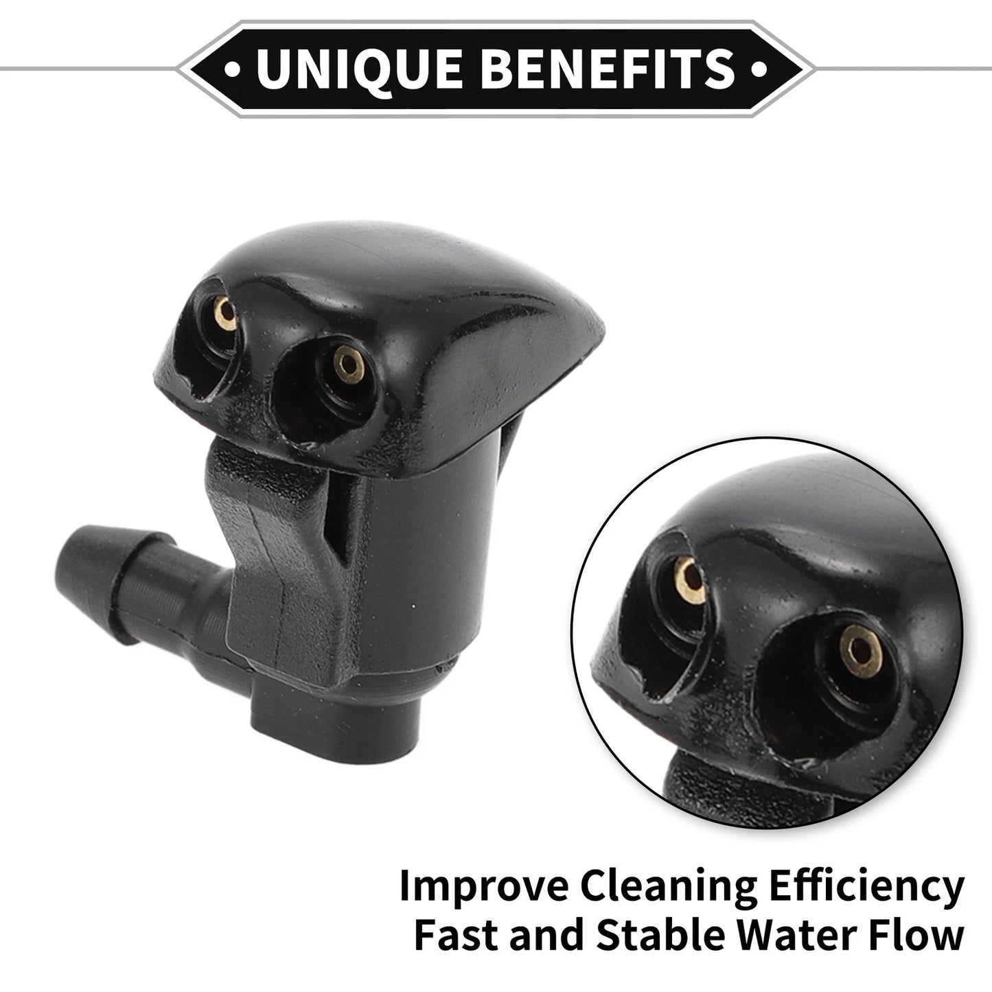 2X Windshield Washer Nozzle for Alfa Romeo 156 (1997–2006) No. 8538120070