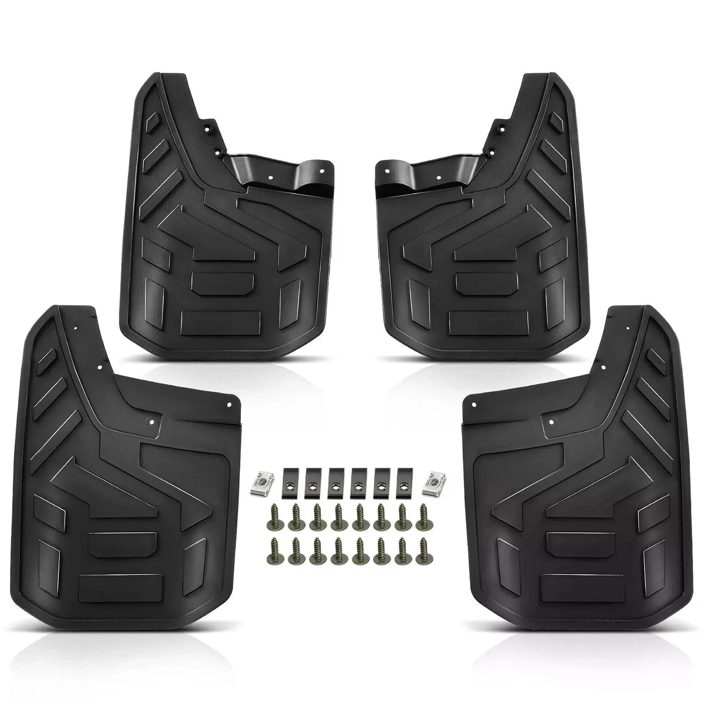 4 x Front & Rear Flat Splash Guards Mud Flaps Fender for GMC Canyon (2023–2025)