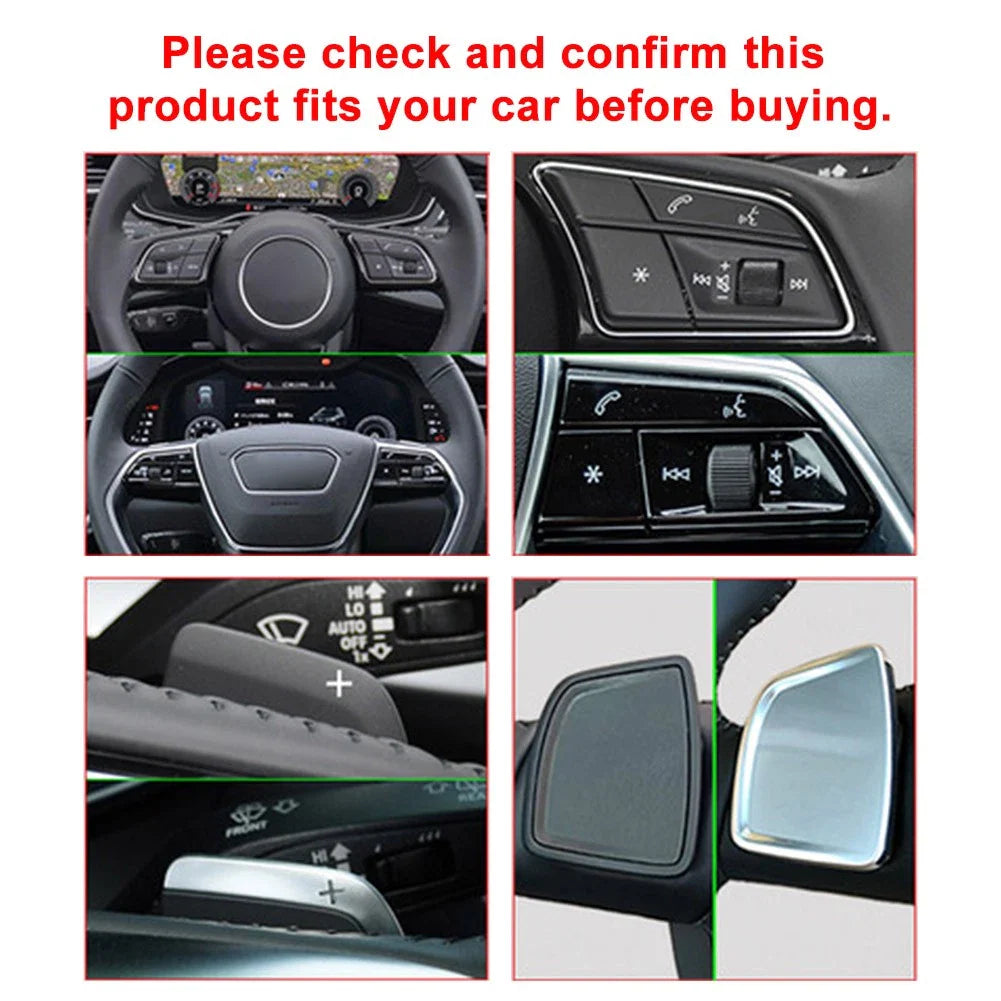 Steering Wheel Paddle Shifter Extensions ABS for Audi A3 A4 A5 A6 A7
