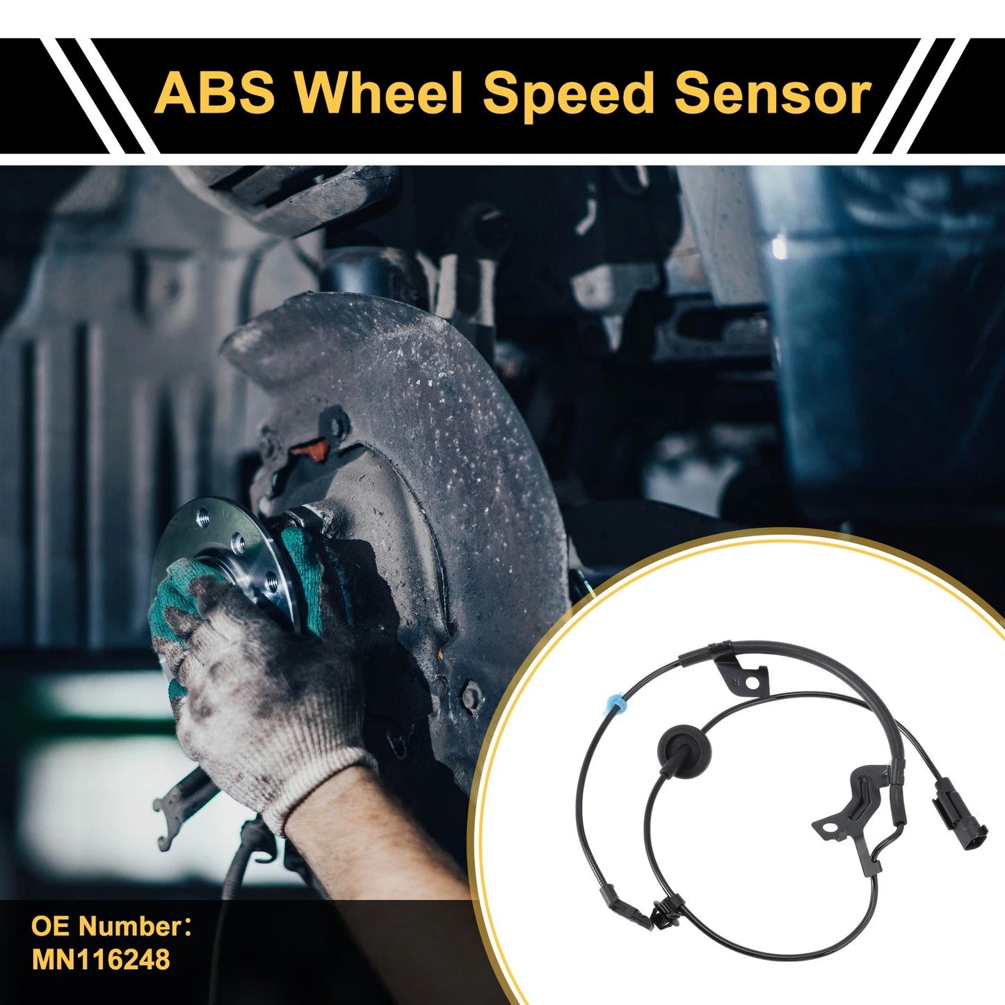 ABS Wheel Speed Sensor No.MN116248 for Mitsubishi Outlander (2003–2006)