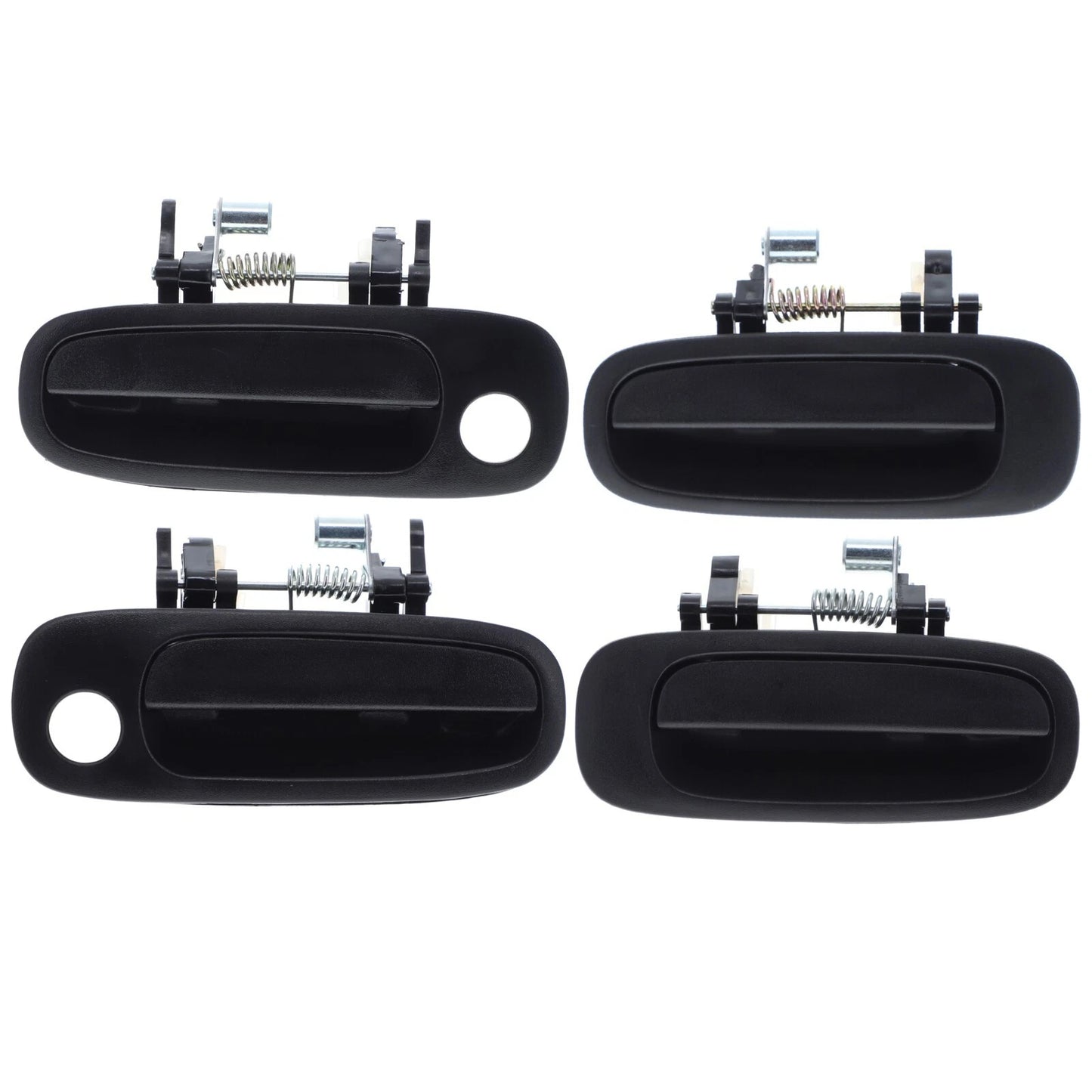 Set of 4 Door Handles for Toyota Corolla (1997–2002) Black