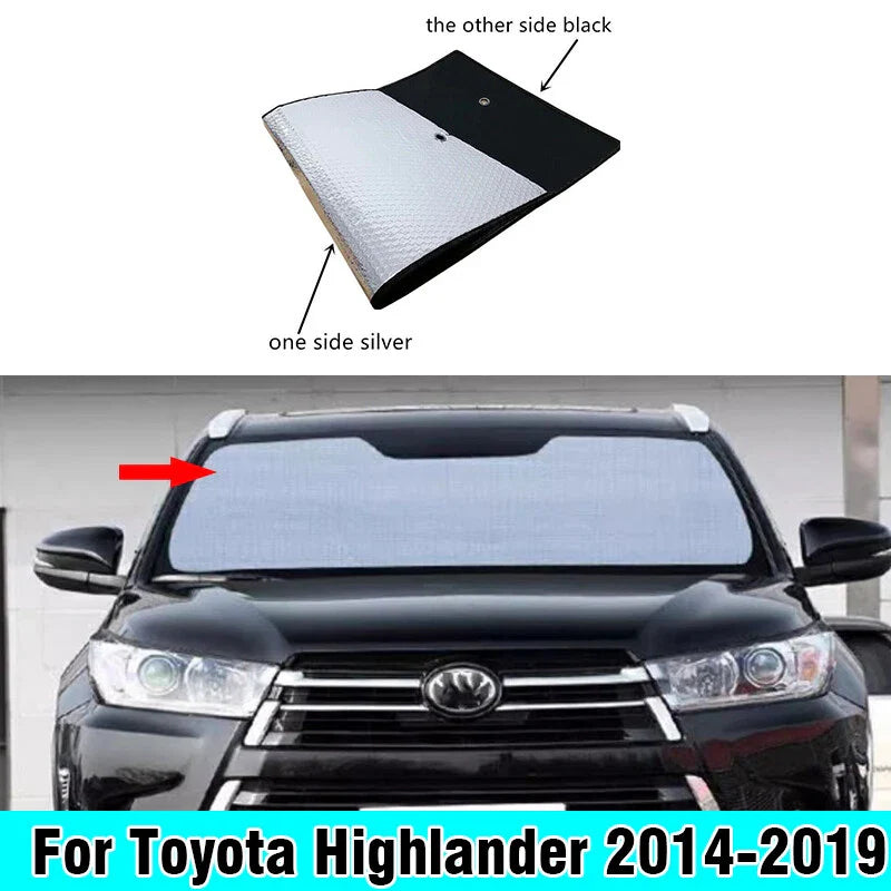 Sunshade / Front Windshield / Privacy Thick for Toyota Highlander (2014–2019)