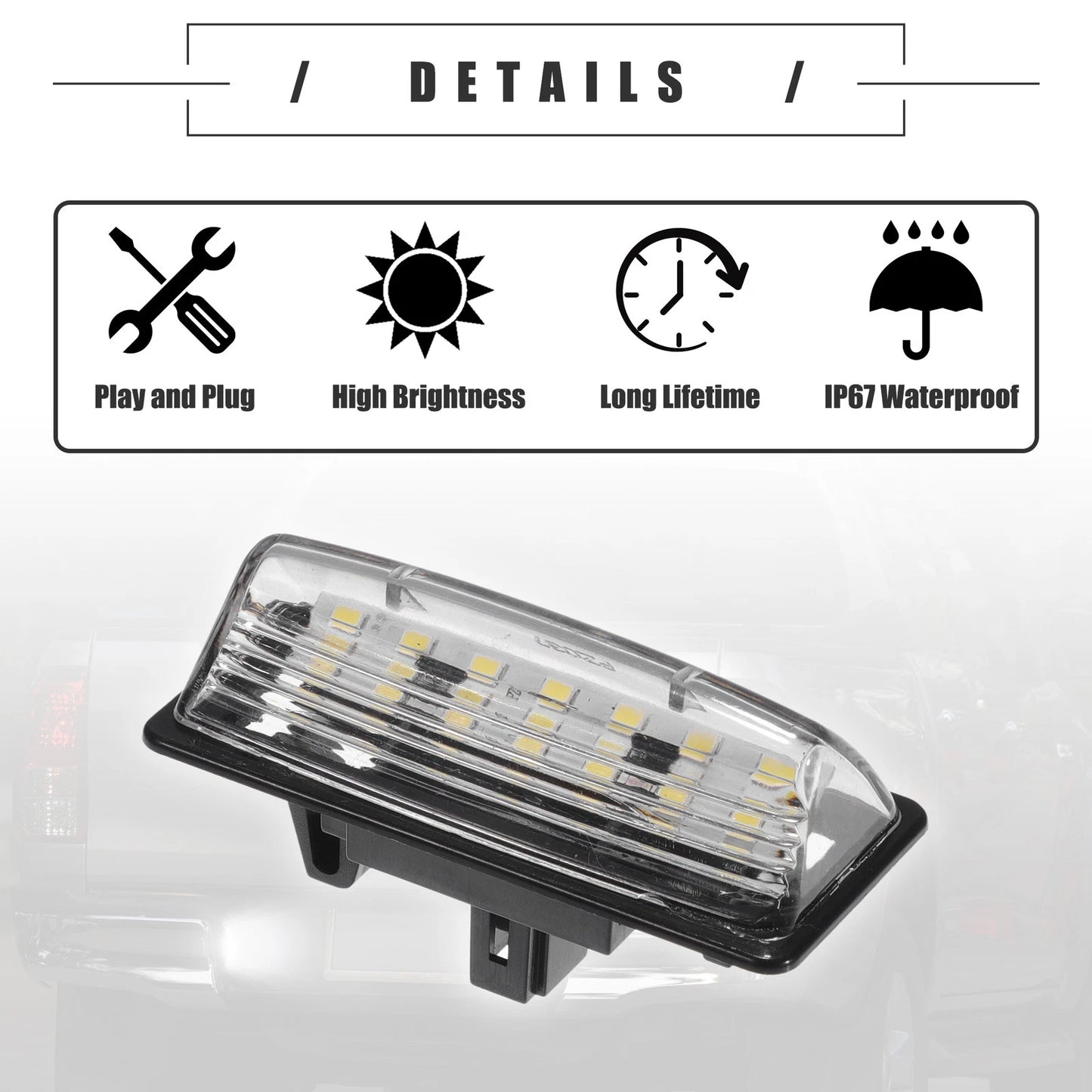 LED License Plate Light for Nissan Maxima (2016–2022) No. 265108991B