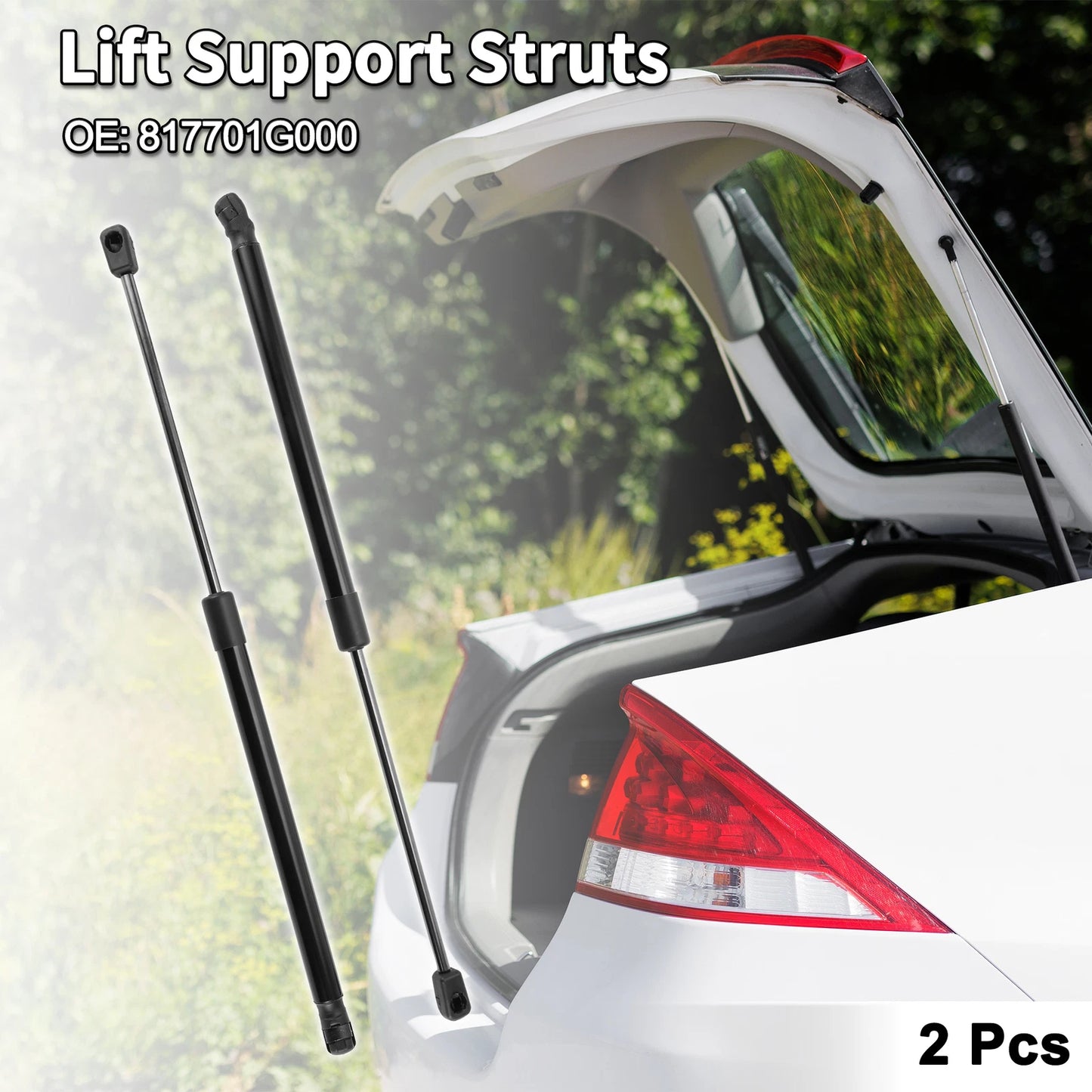 2X Rear Hatch Lift Supports Struts Gas Spring No. 817701G000 for Kia Rio5 (2006–2011)