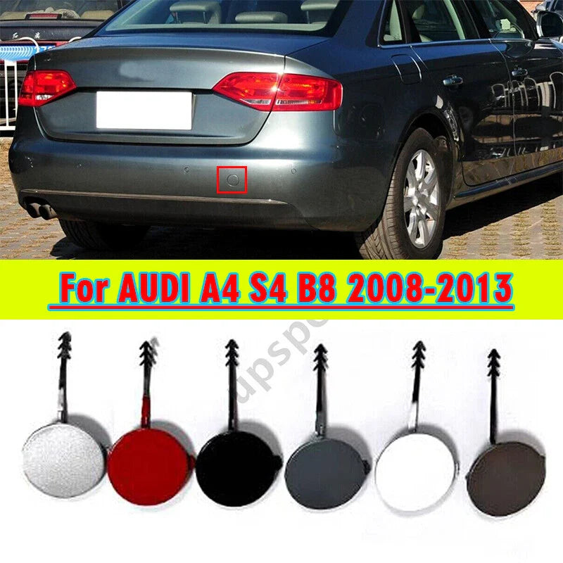 Rear Bumper Tow Hook Cover Cap for AUDI A4 S4 (2008–2013)