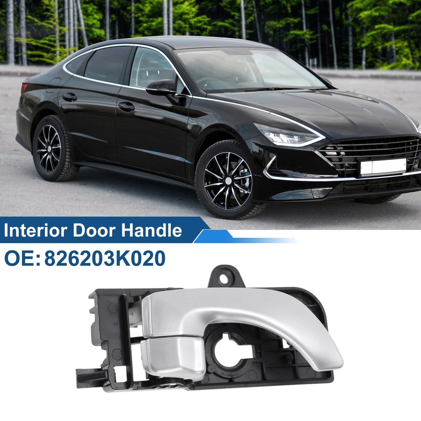 Front Driver Side Interior Door Handle for Hyundai Sonata (2006–2008) No. 826203K020