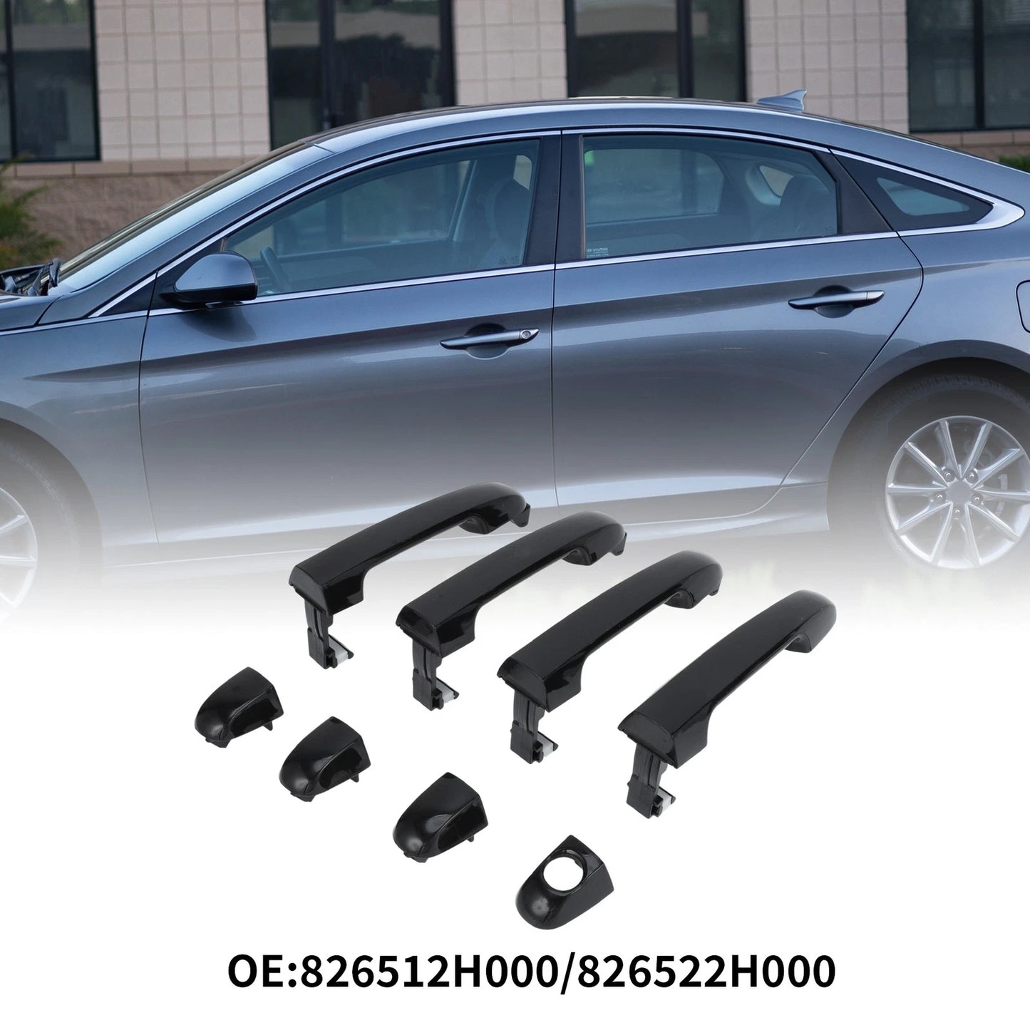 Set of 2 Front Left Right Door Handles for Hyundai Accent (2006–2011)