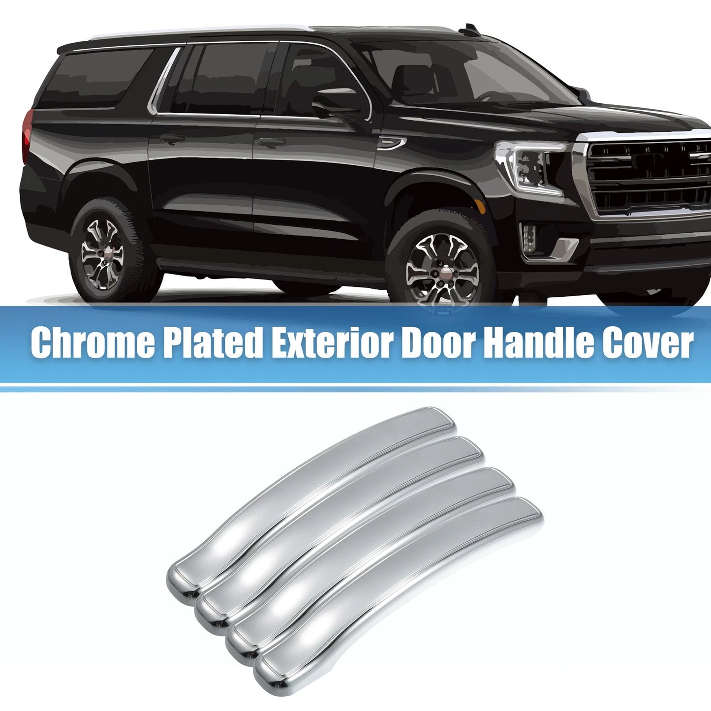 Set of 4 Door Handle Lever Covers for Chevy Silverado