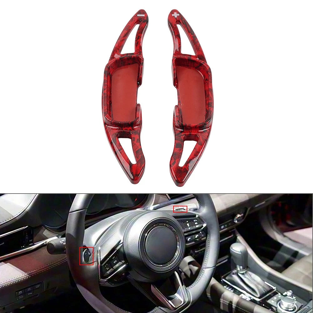 Carbon Fiber Gear Shift Panel Frame Cover Trim for Mazda 3 Axela (2013–2018)